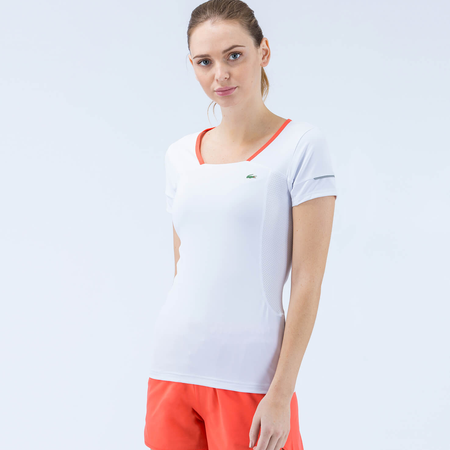 Lacoste Kadın Beyaz Tshirt