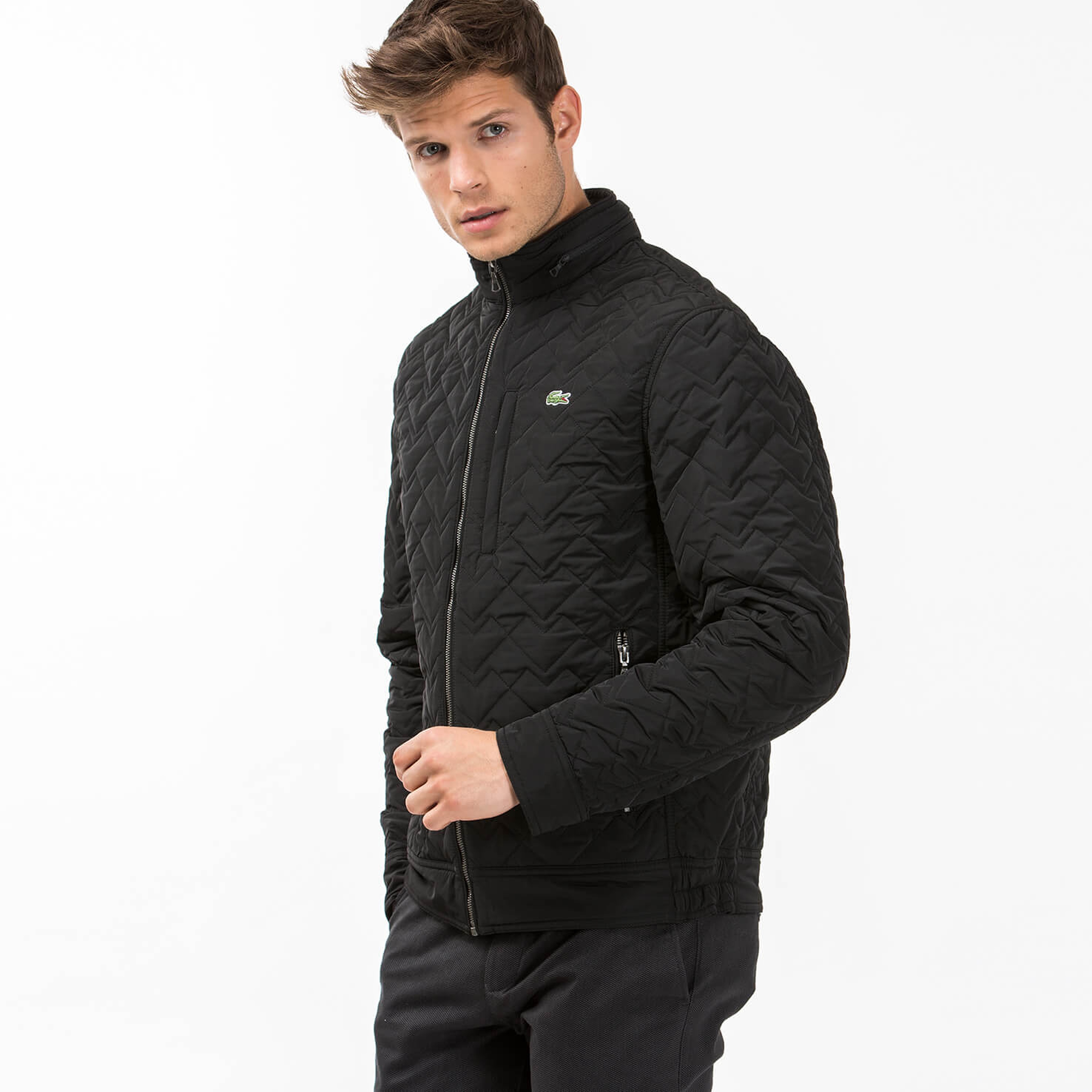 Lacoste Erkek Siyah Mont