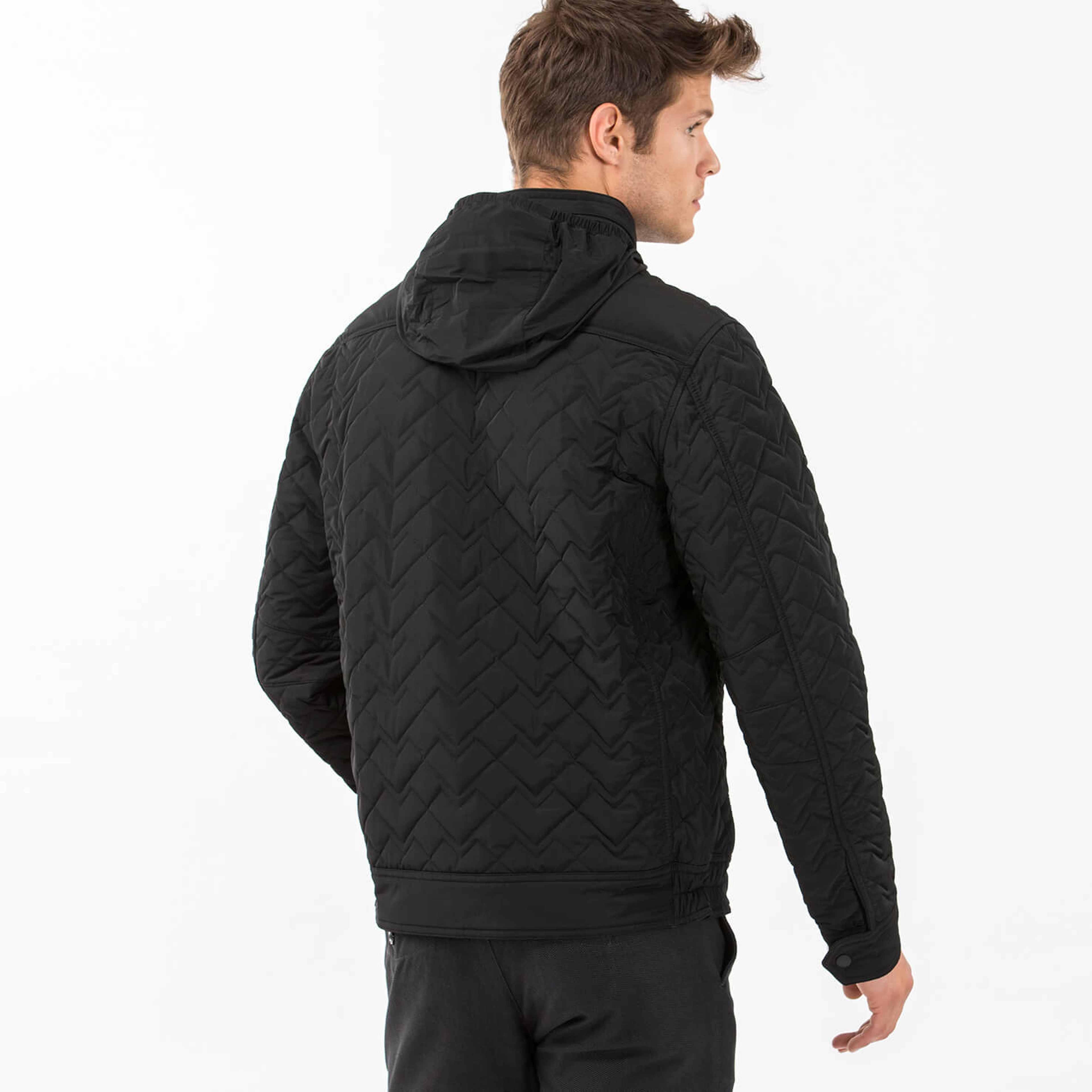 Lacoste Erkek Siyah Mont