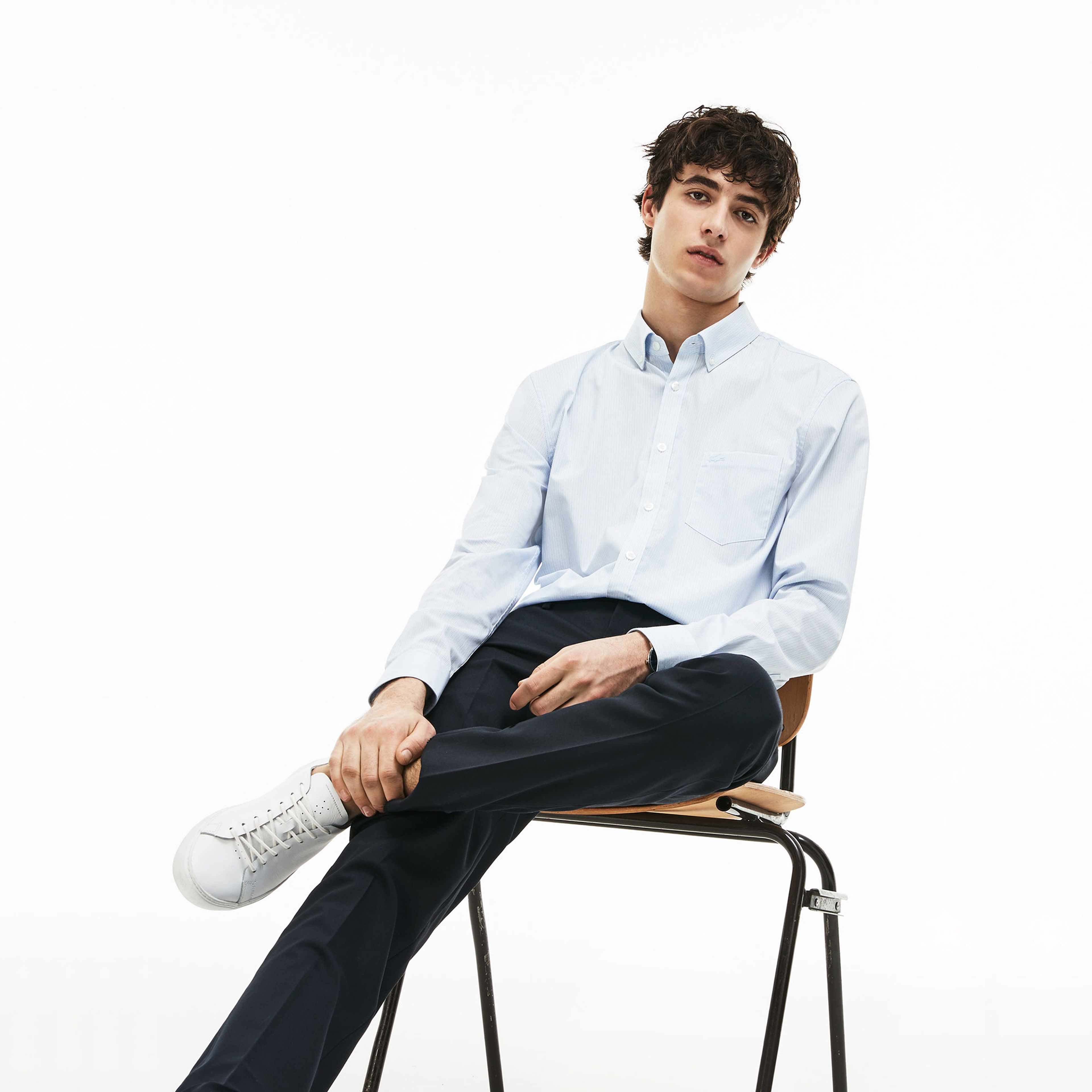 Lacoste Erkek Regular Fit Mavi Gömlek