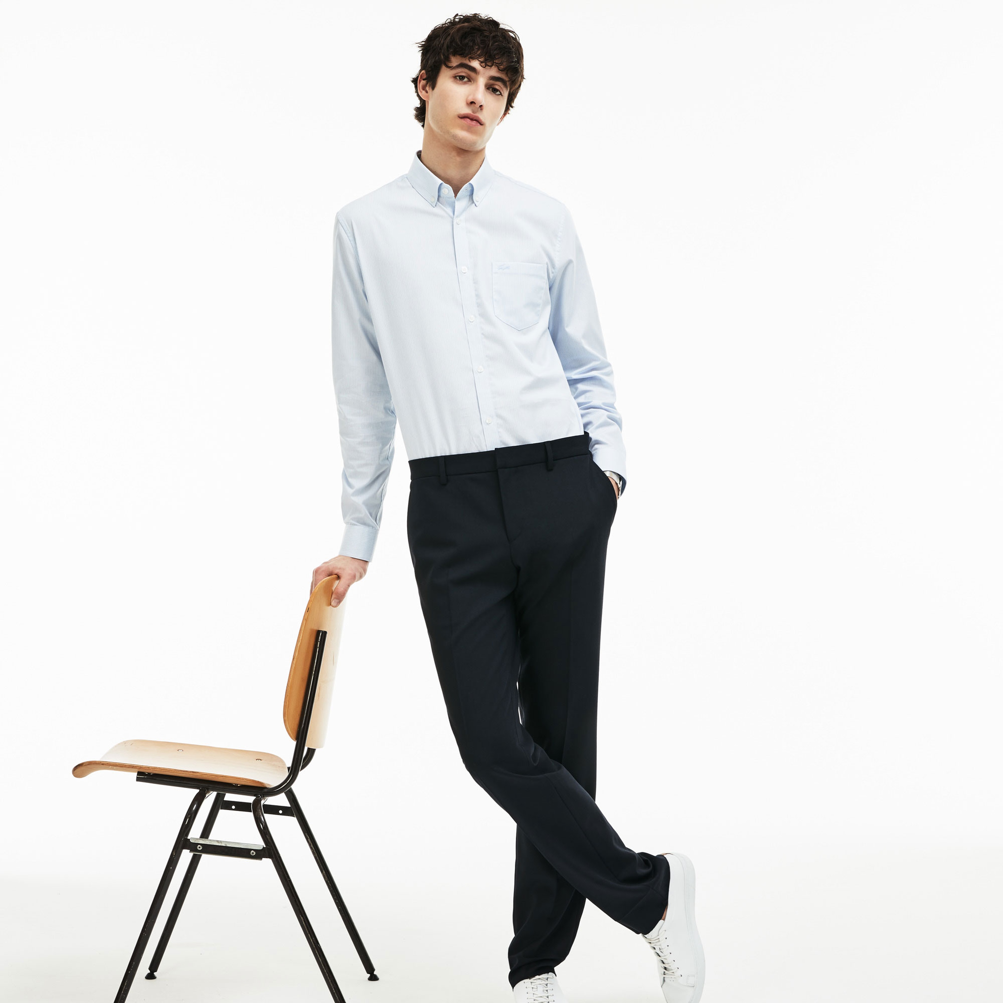 Lacoste Erkek Regular Fit Mavi Gömlek