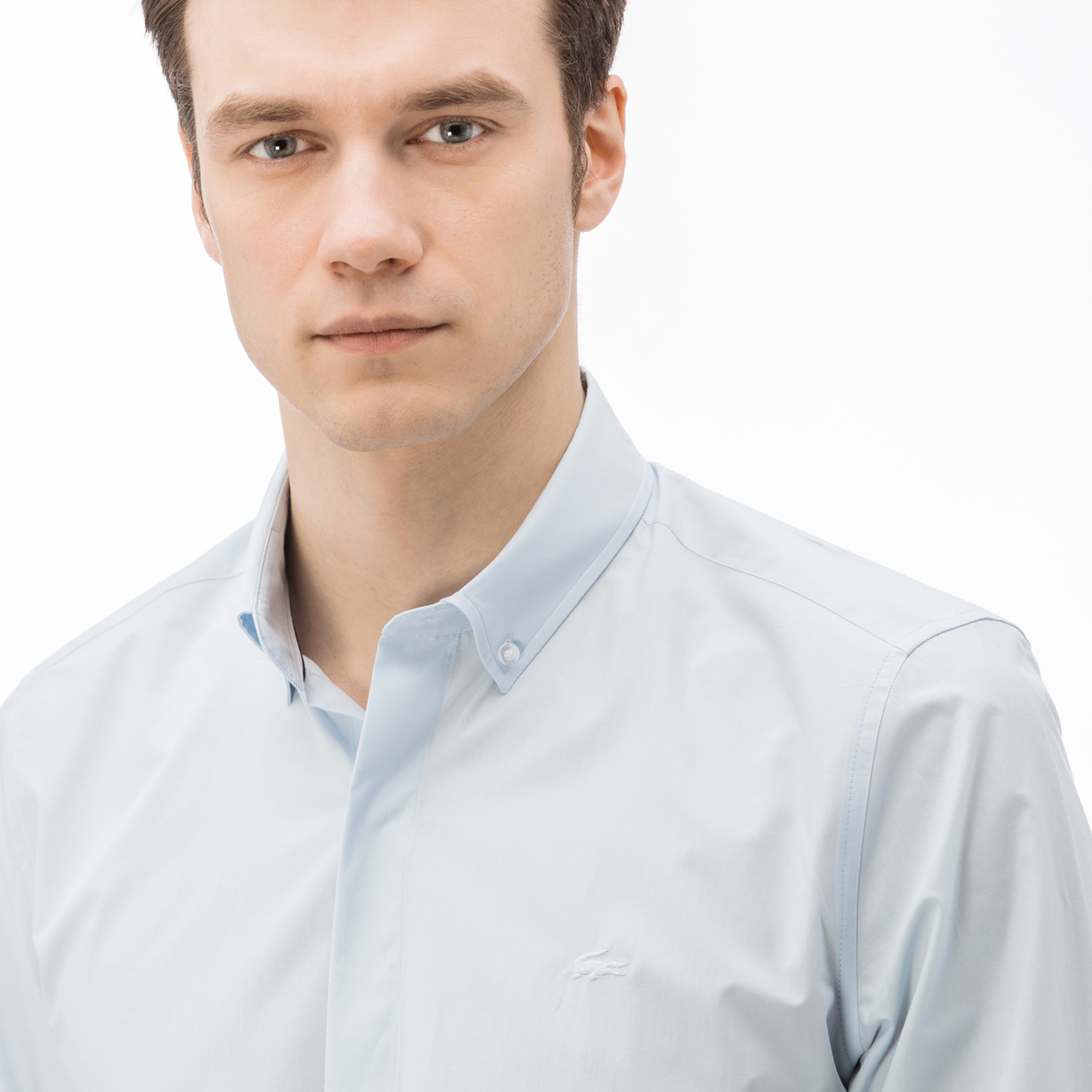 Lacoste Erkek Slim Fit Mavi Gömlek