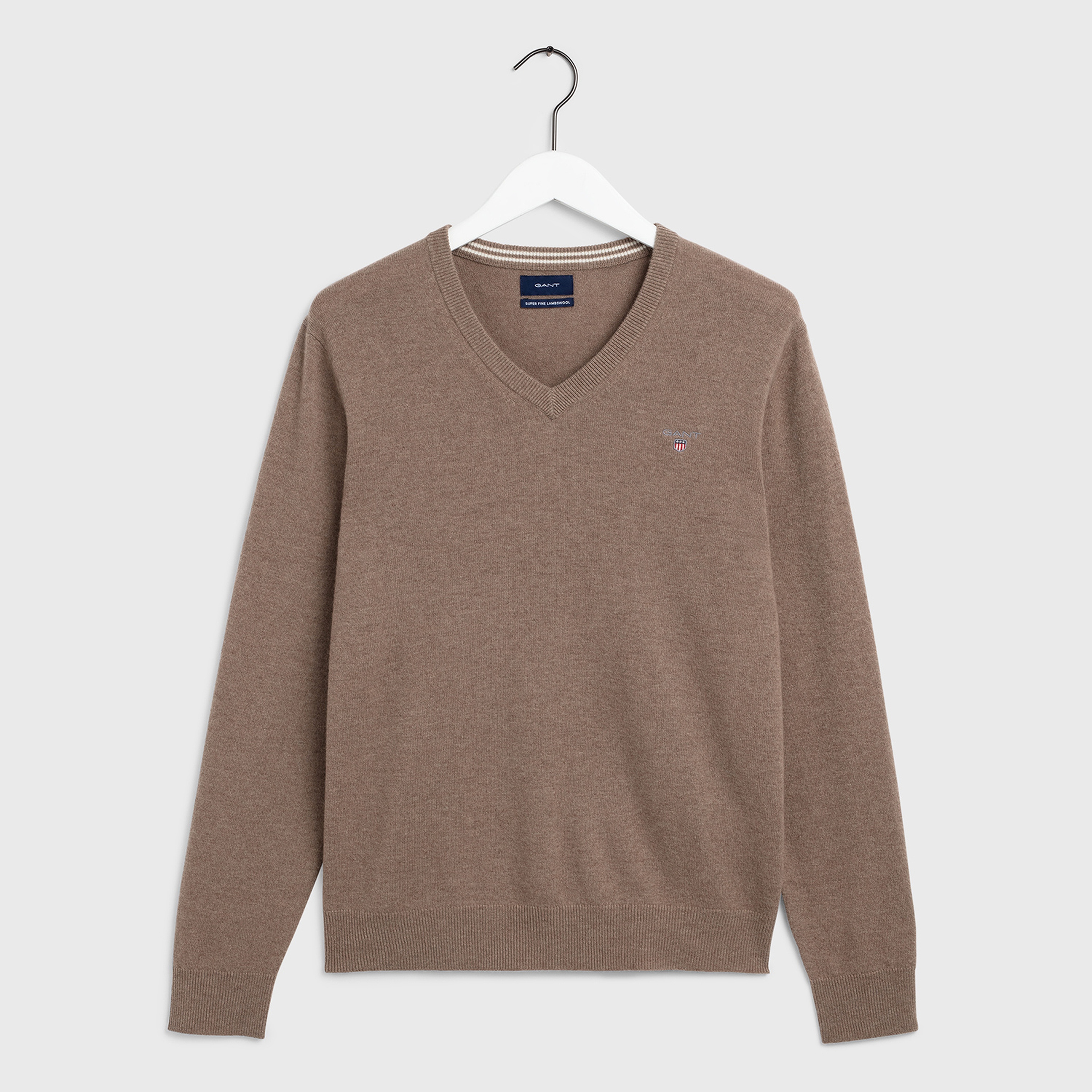GANT Erkek Bej V Yaka Yün Kazak