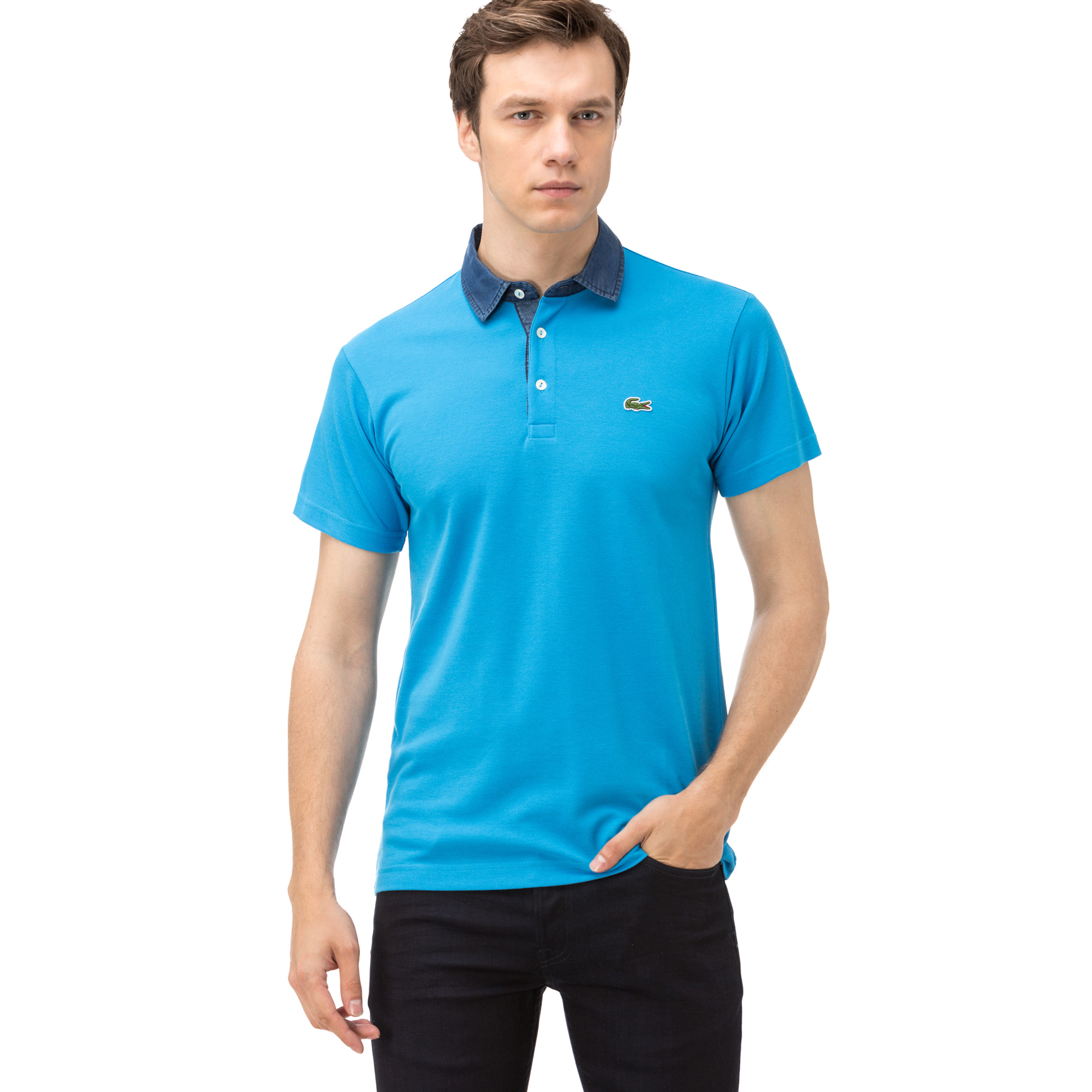 Lacoste Erkek Klasik Fit Mavi Polo