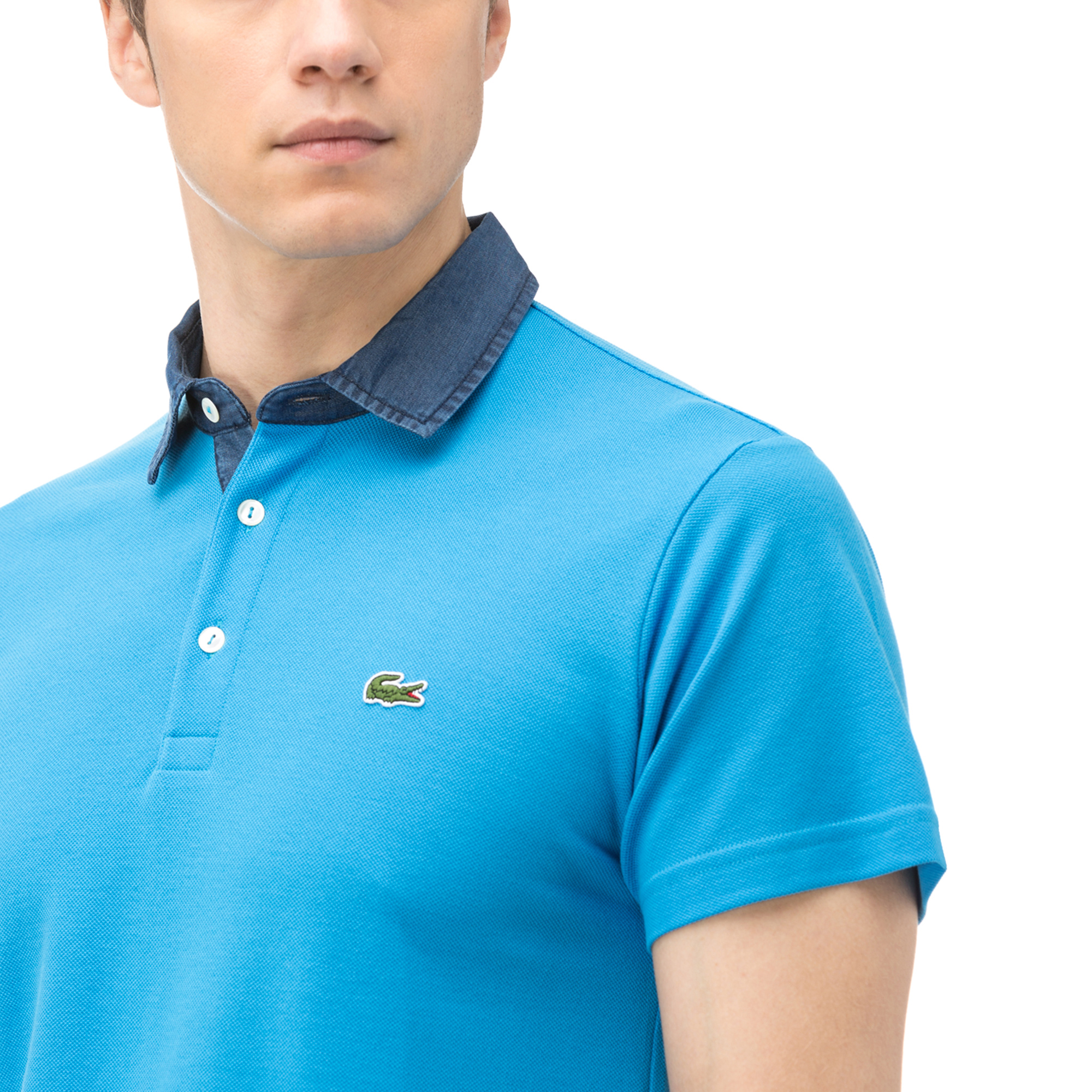 Lacoste Erkek Klasik Fit Mavi Polo