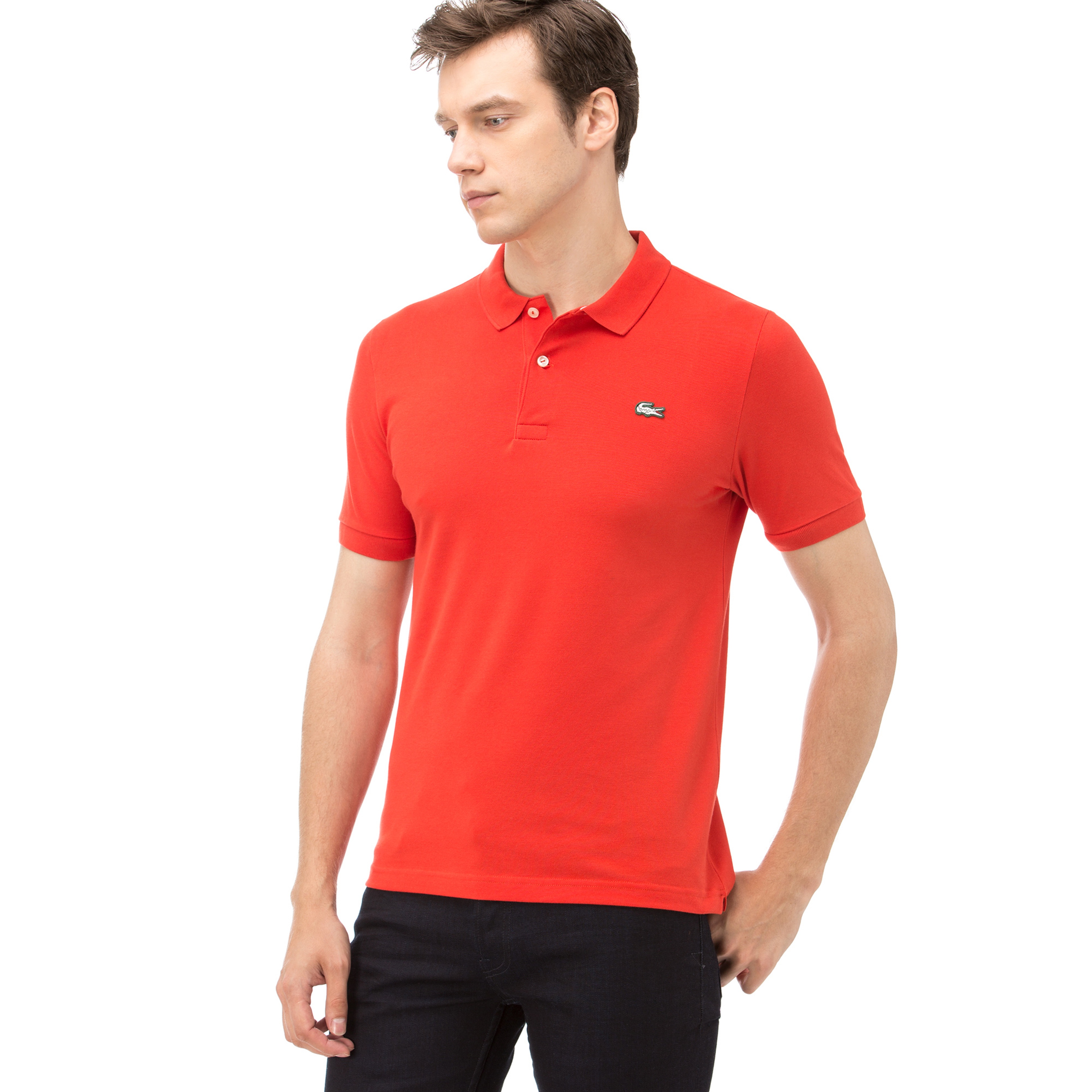 Lacoste L!ve Erkek Slim Fit Kırmızı Polo