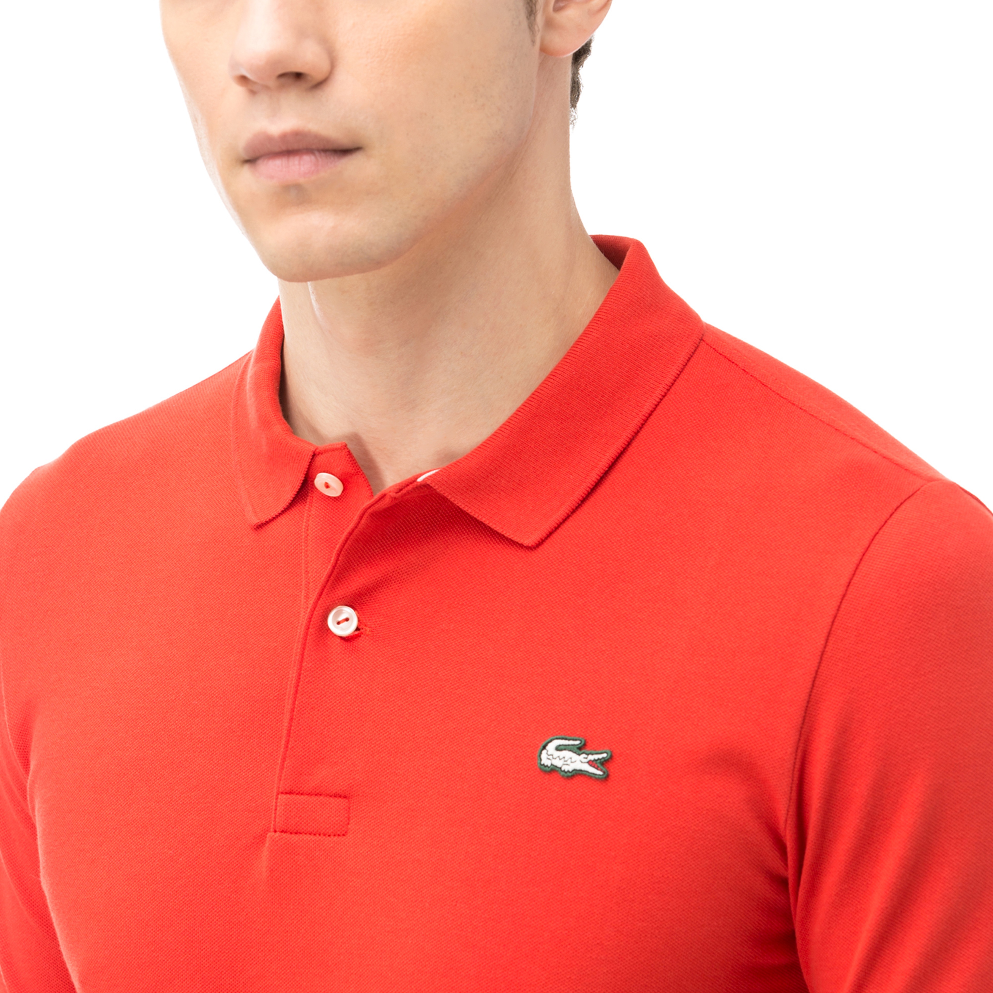 Lacoste L!ve Erkek Slim Fit Kırmızı Polo