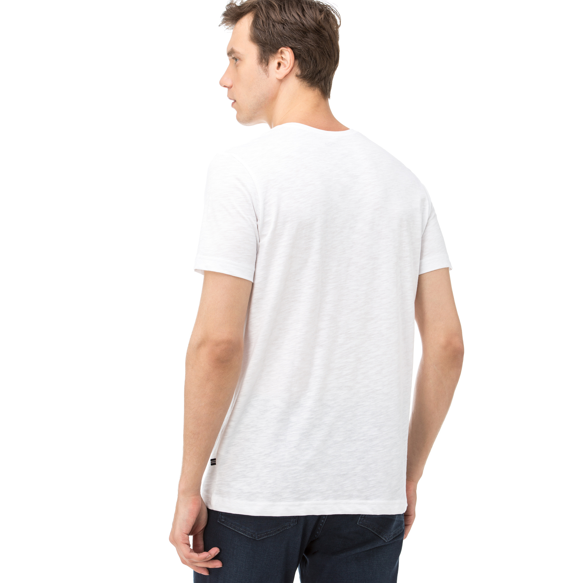 Nautica Erkek Beyaz Slim Fit T-Shirt