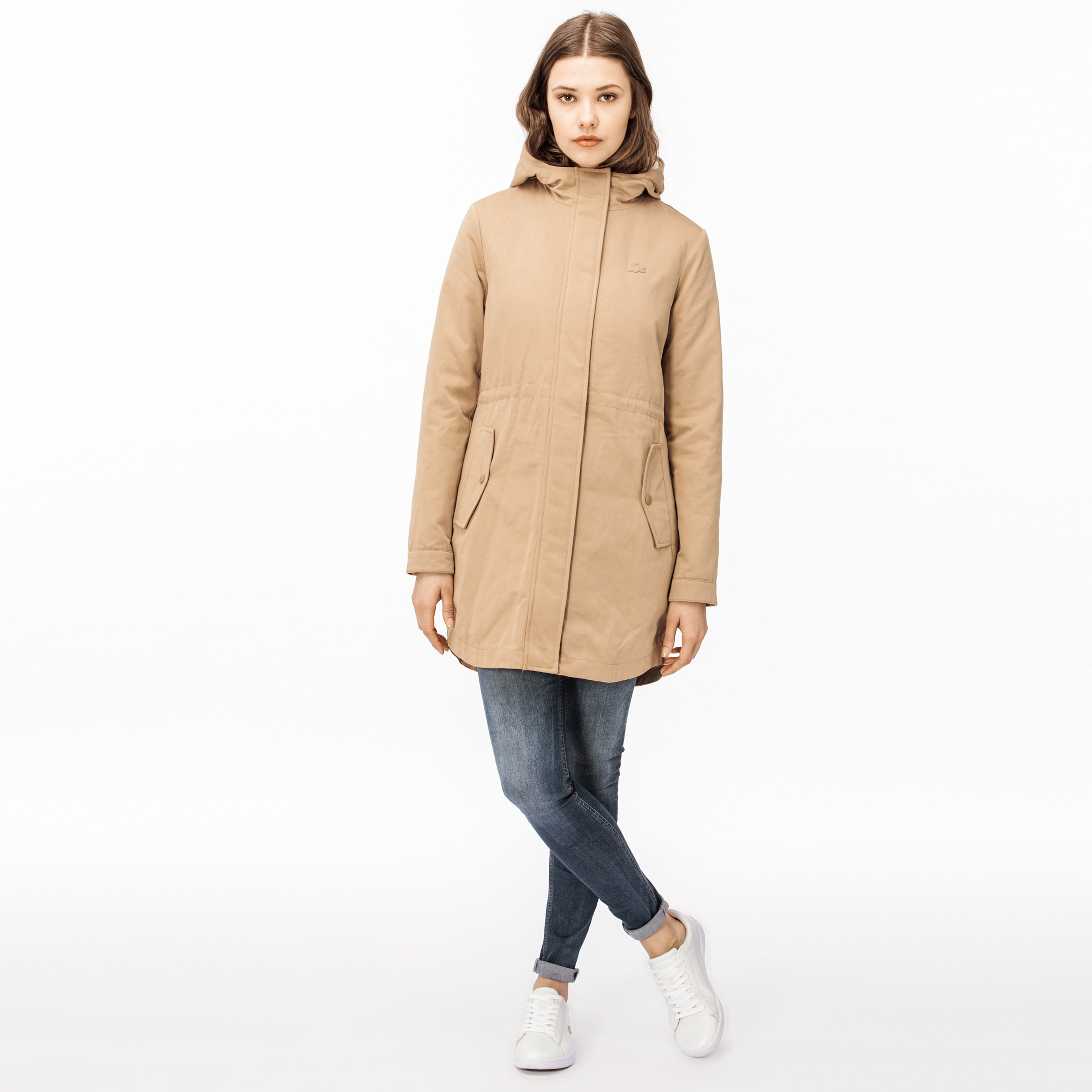 Lacoste Kadın İçi Kürklü 2'li Uzun Mont