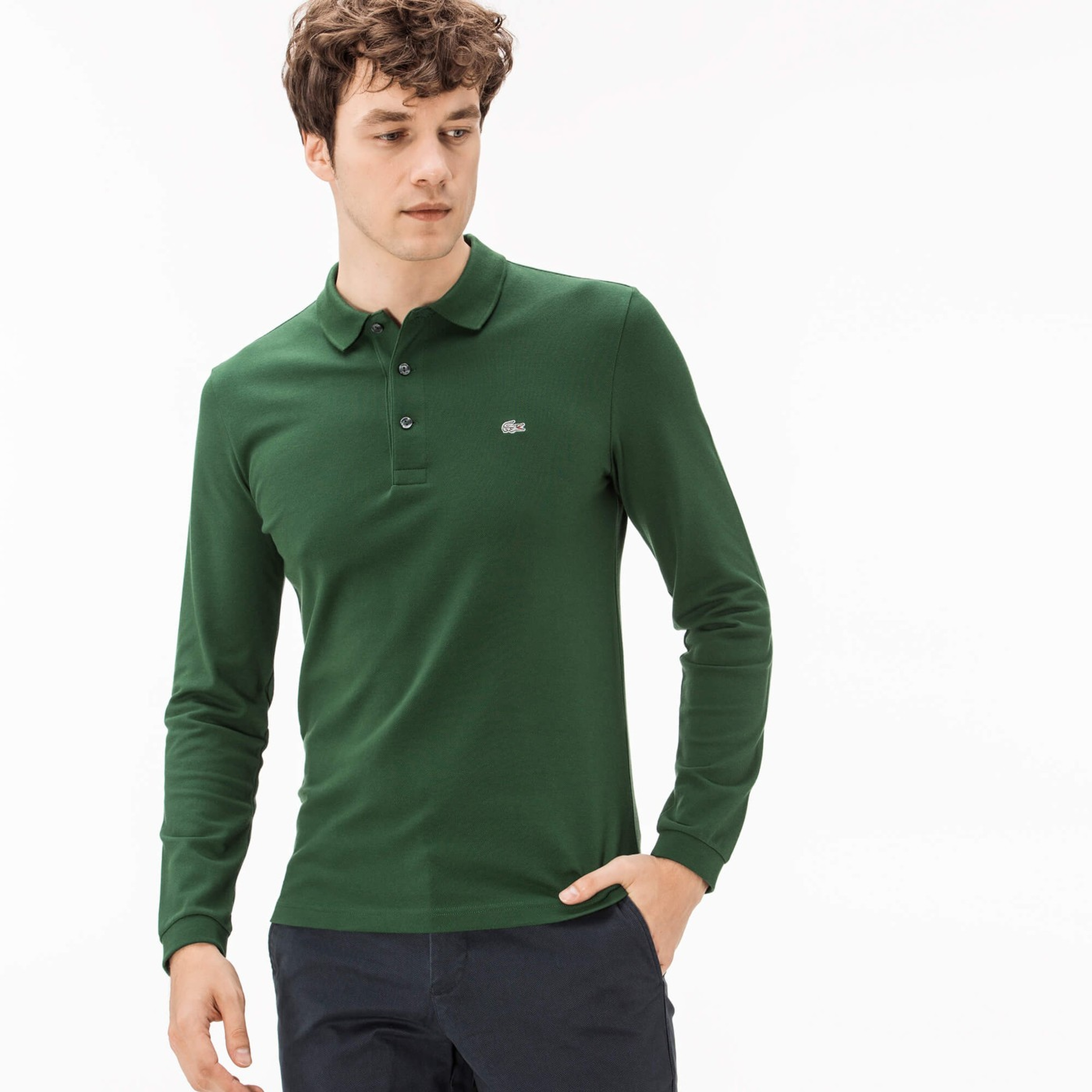 Lacoste Erkek Slim Fit Yeşil Polo