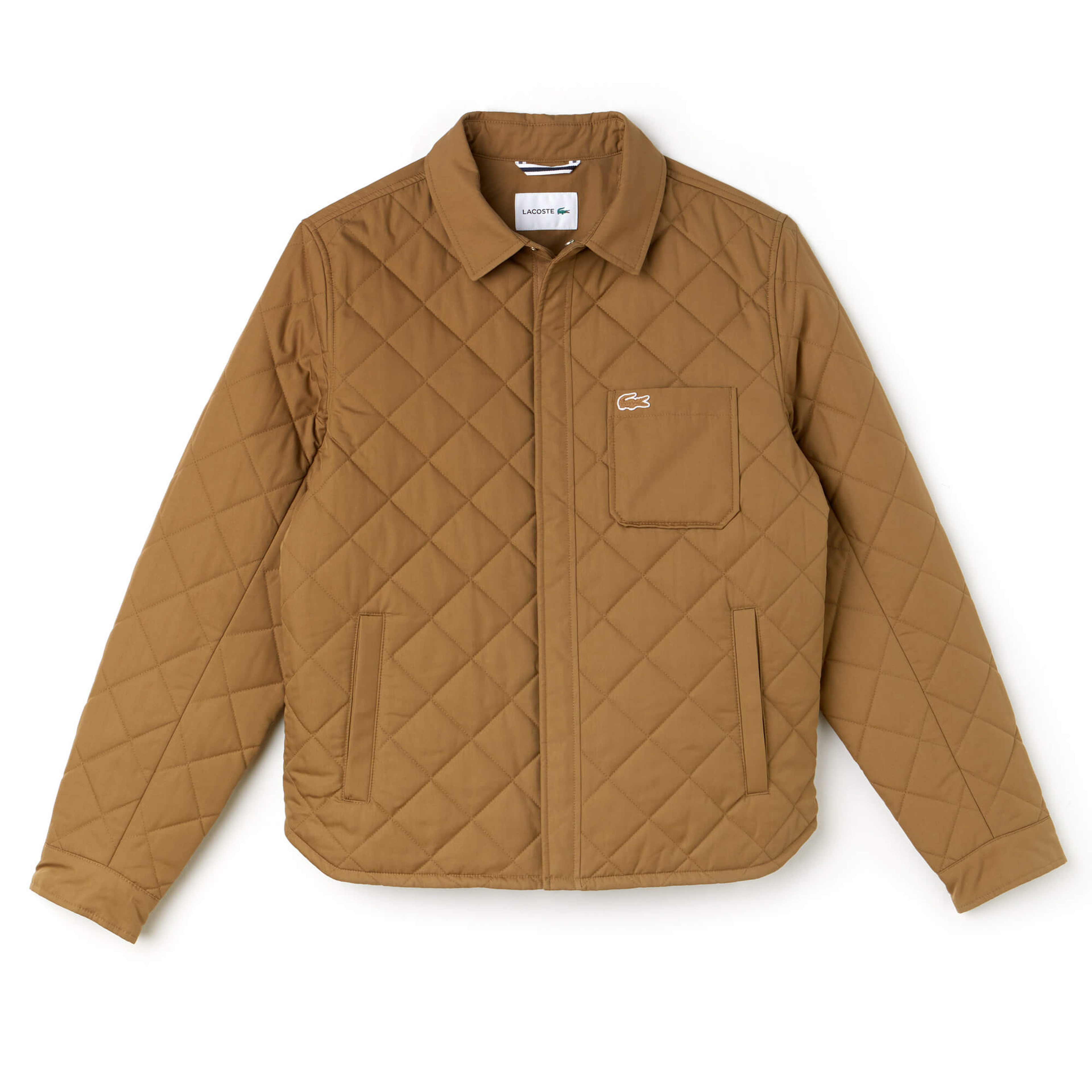 Lacoste Erkek Kapitone Kahverengi Mont