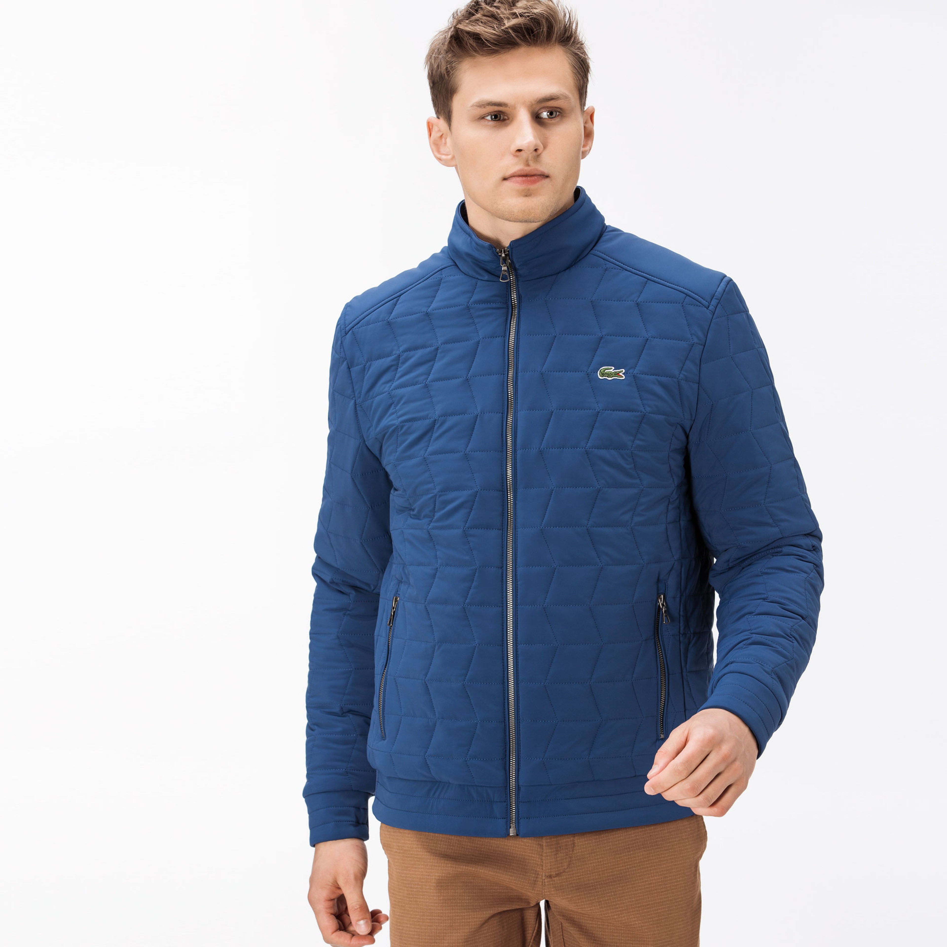 Lacoste Erkek Saks Kapitone Mont