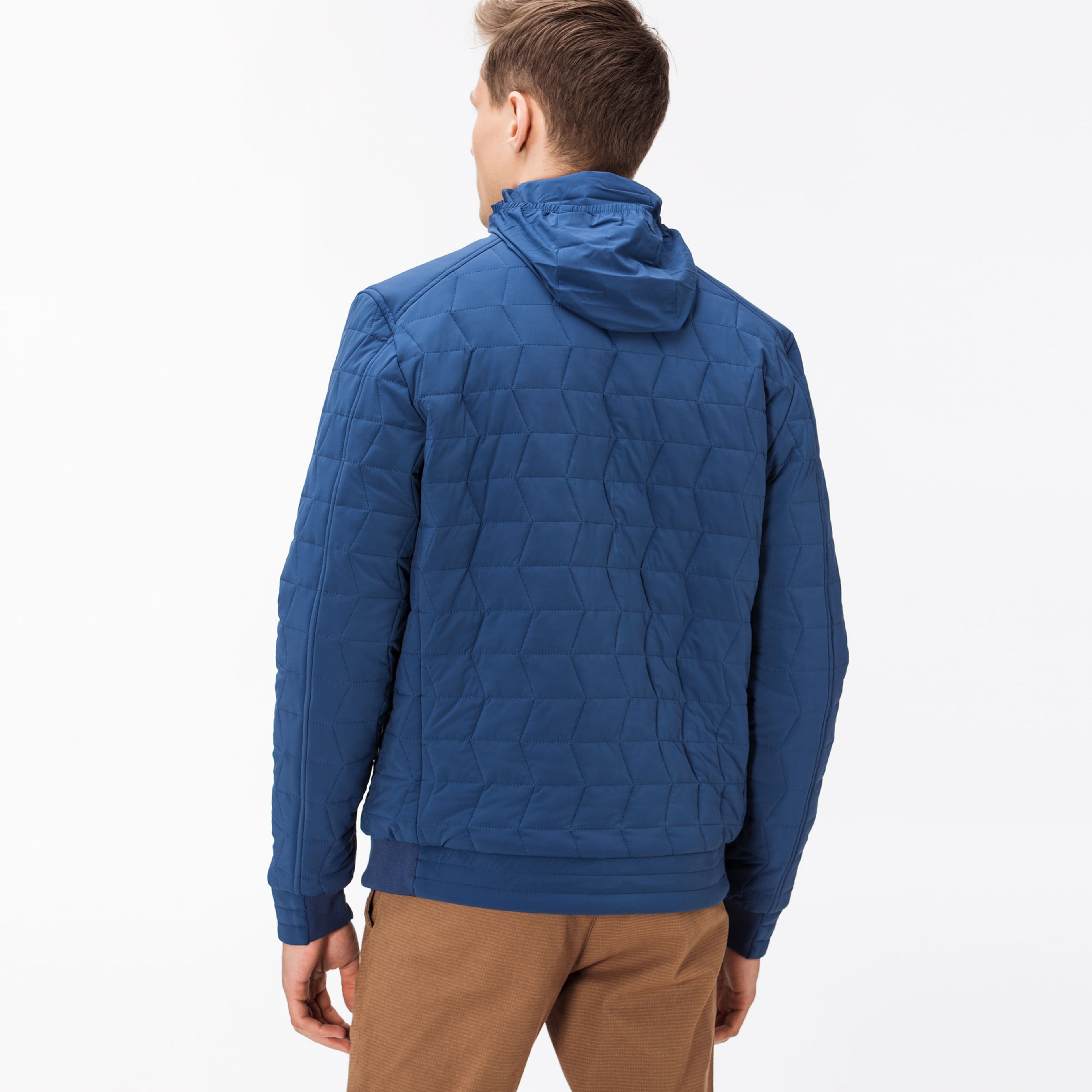 Lacoste Erkek Saks Kapitone Mont