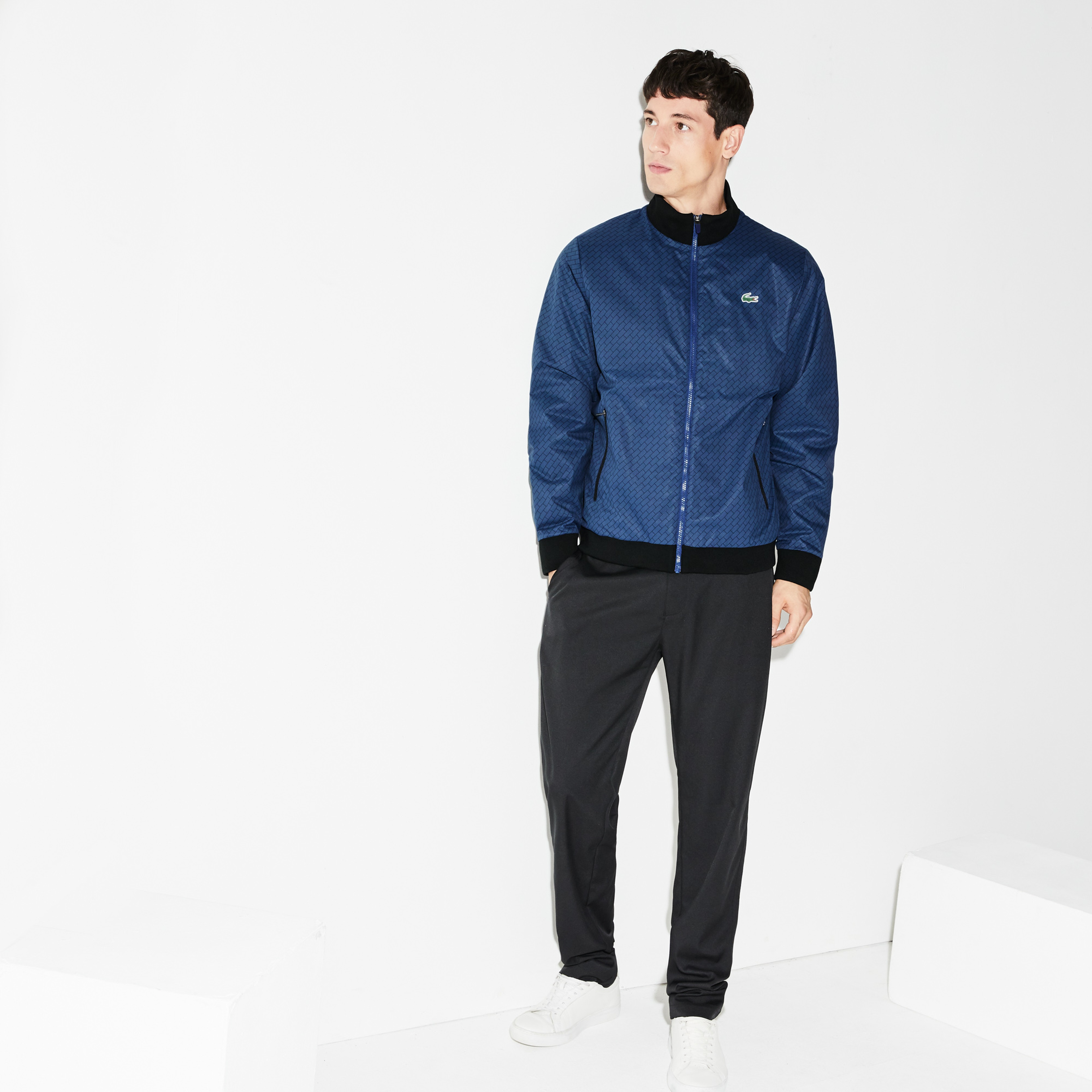 Lacoste Sport Erkek Lacivert Mont