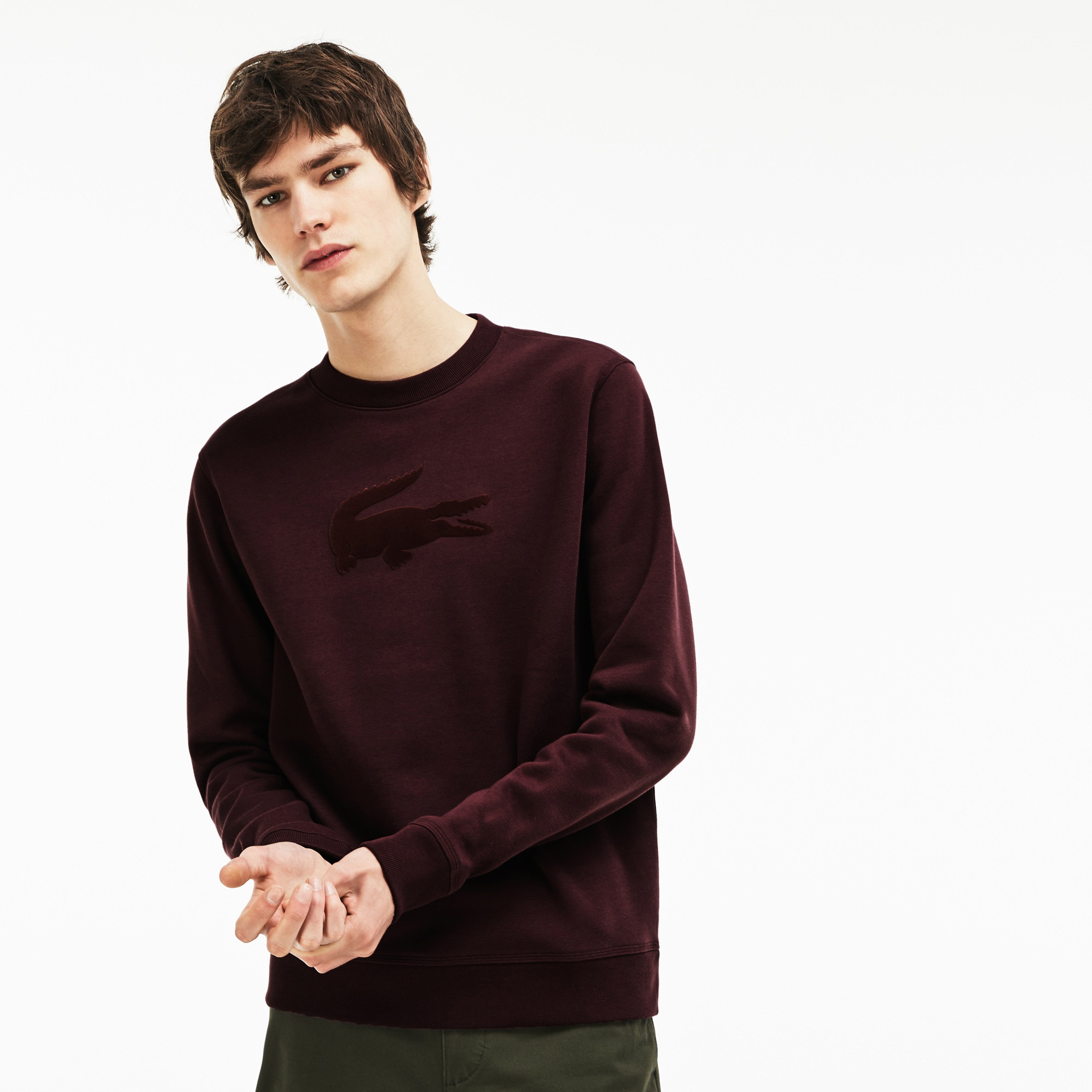 Lacoste Erkek Bordo Sweatshirt