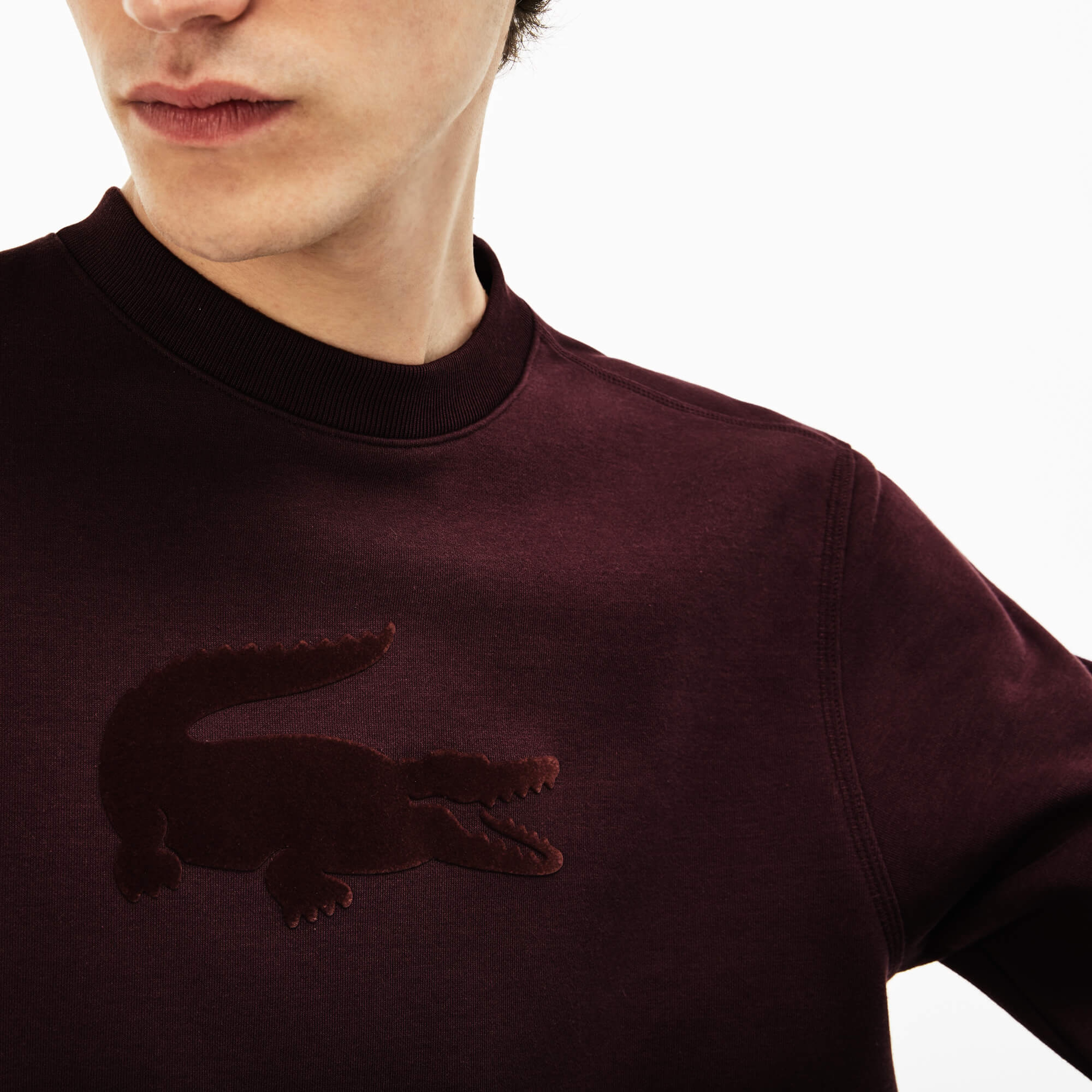 Lacoste Erkek Bordo Sweatshirt