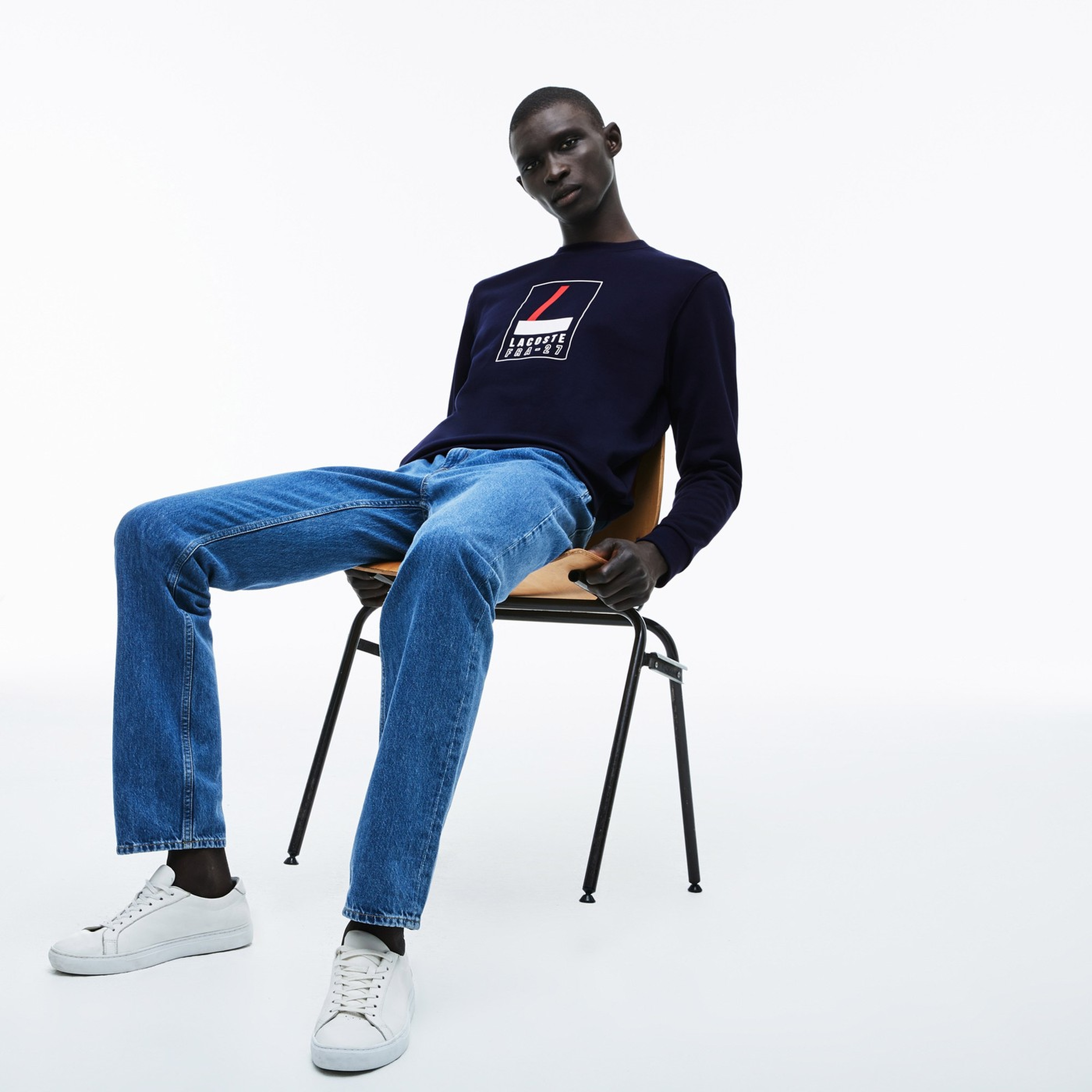 Lacoste Erkek Lacivert Sweatshirt