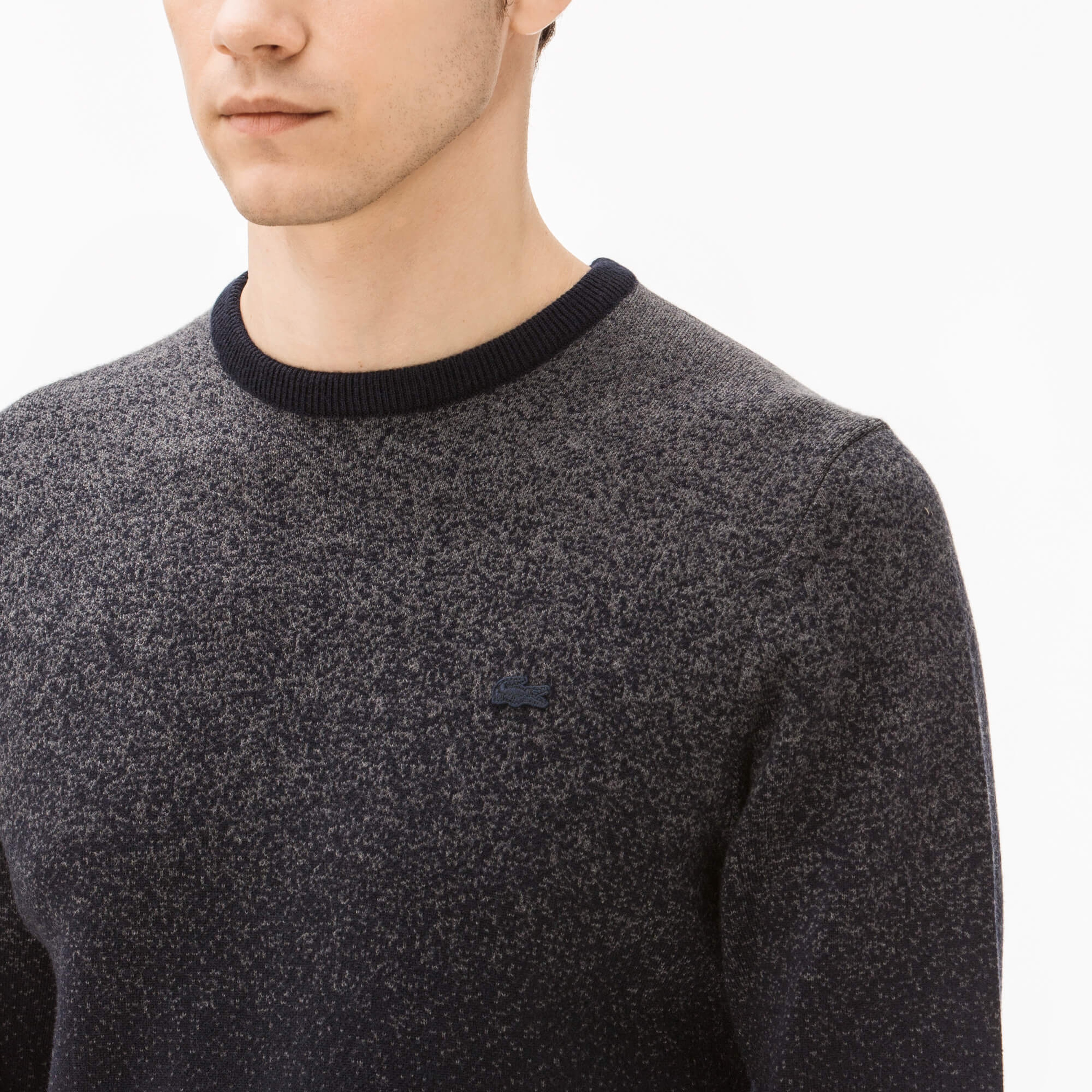 Lacoste Erkek Lacivert Bisiklet Yaka Triko Kazak