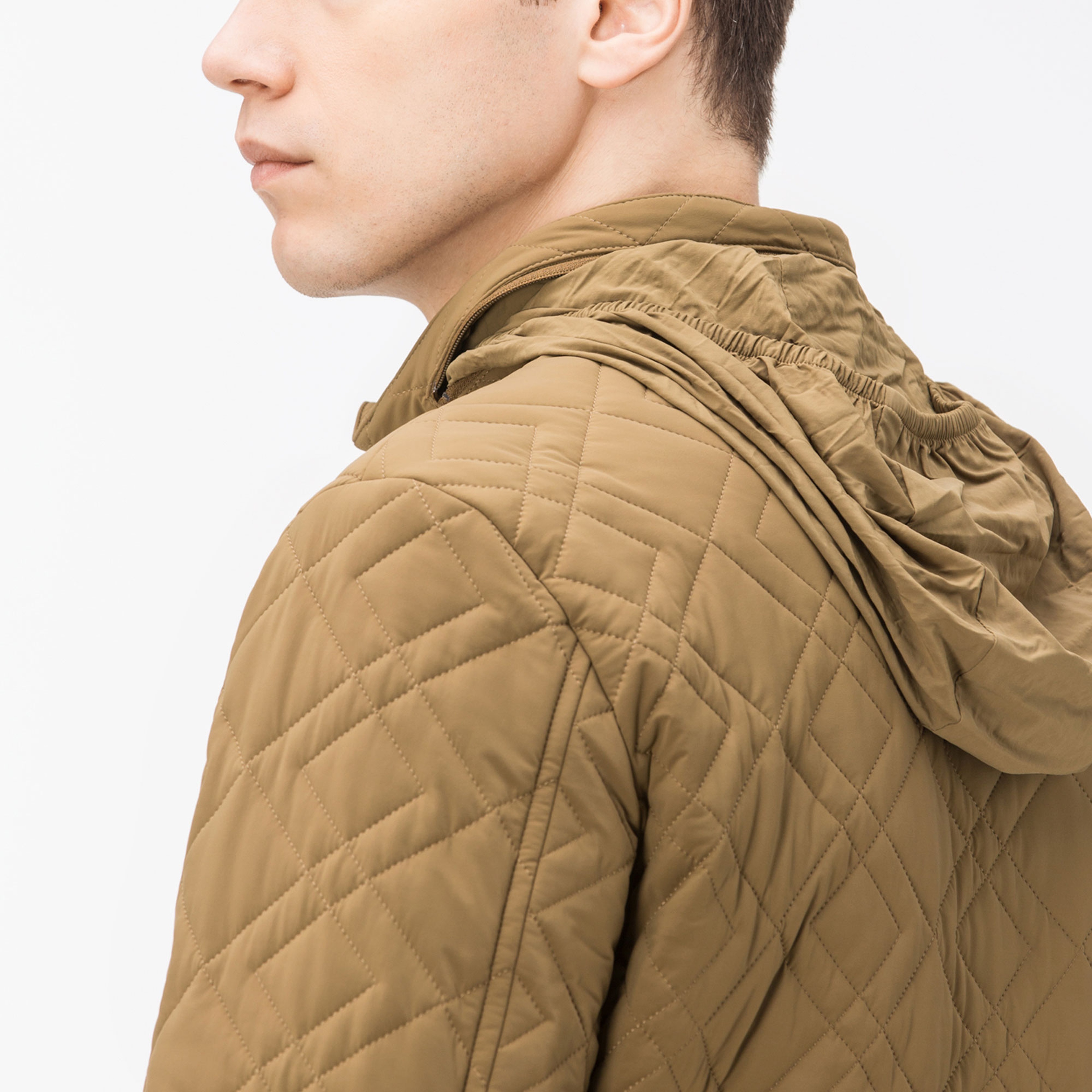 Lacoste Erkek Kahverengi Kapitone Mont