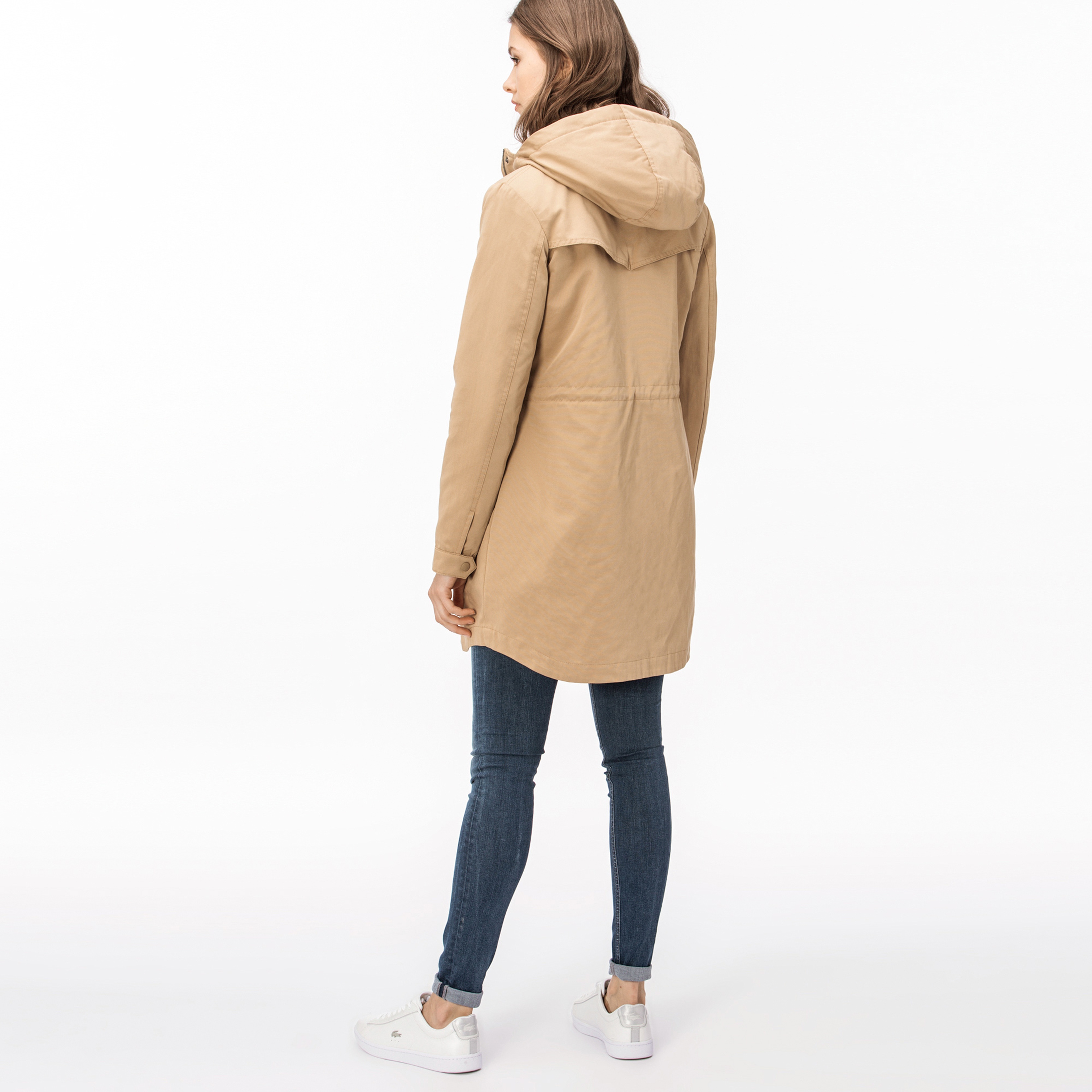 Lacoste Kadın İçi Kürklü 2'li Uzun Mont