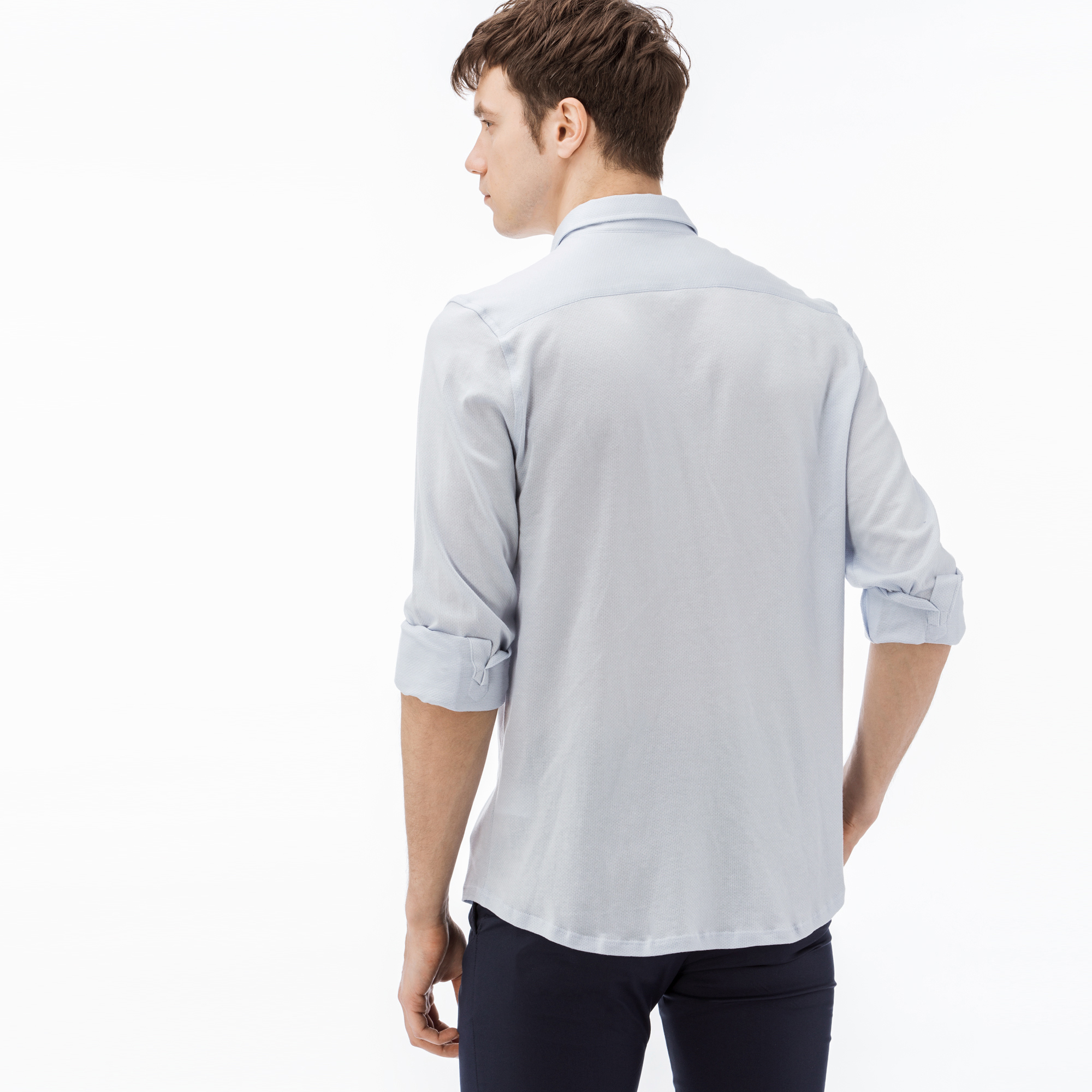 Lacoste Erkek Slim Fit Mavi Gömlek