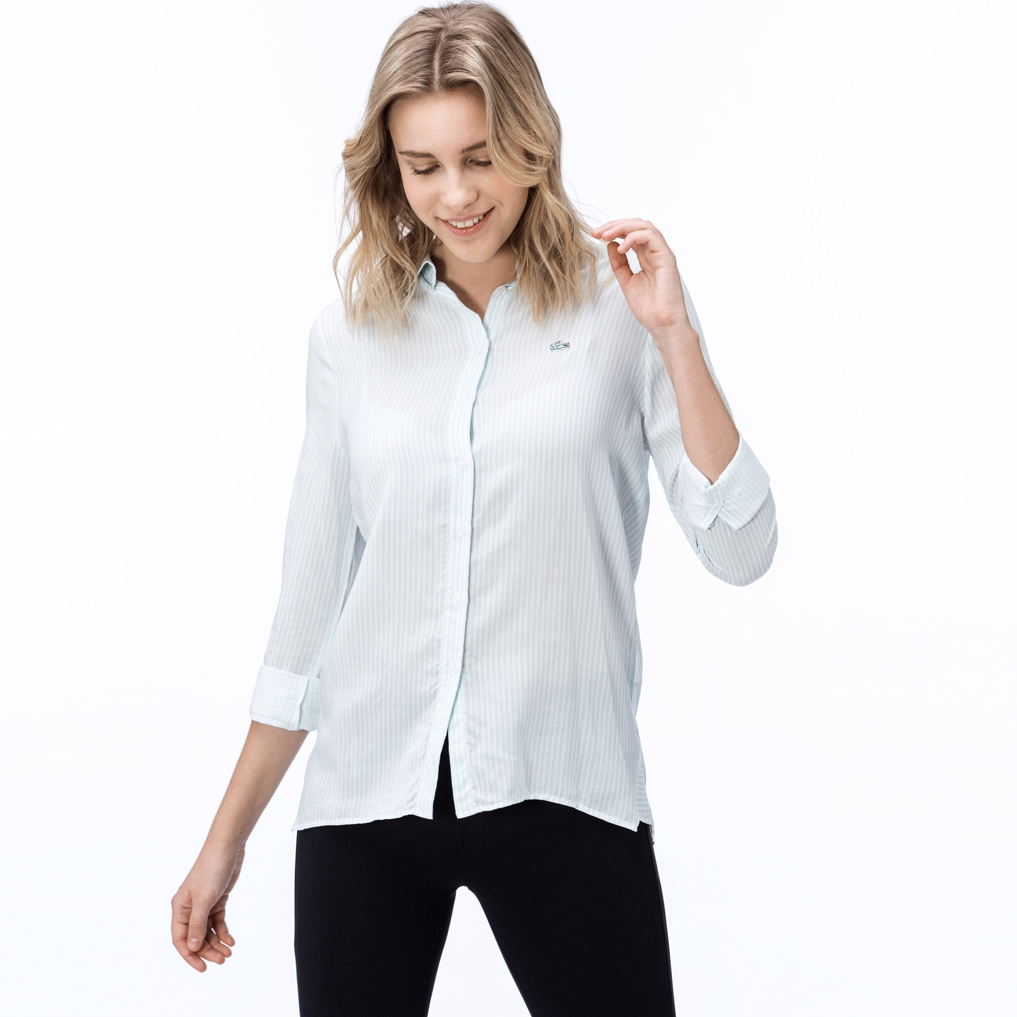 Lacoste Kadın Açık Yeşil Gömlek