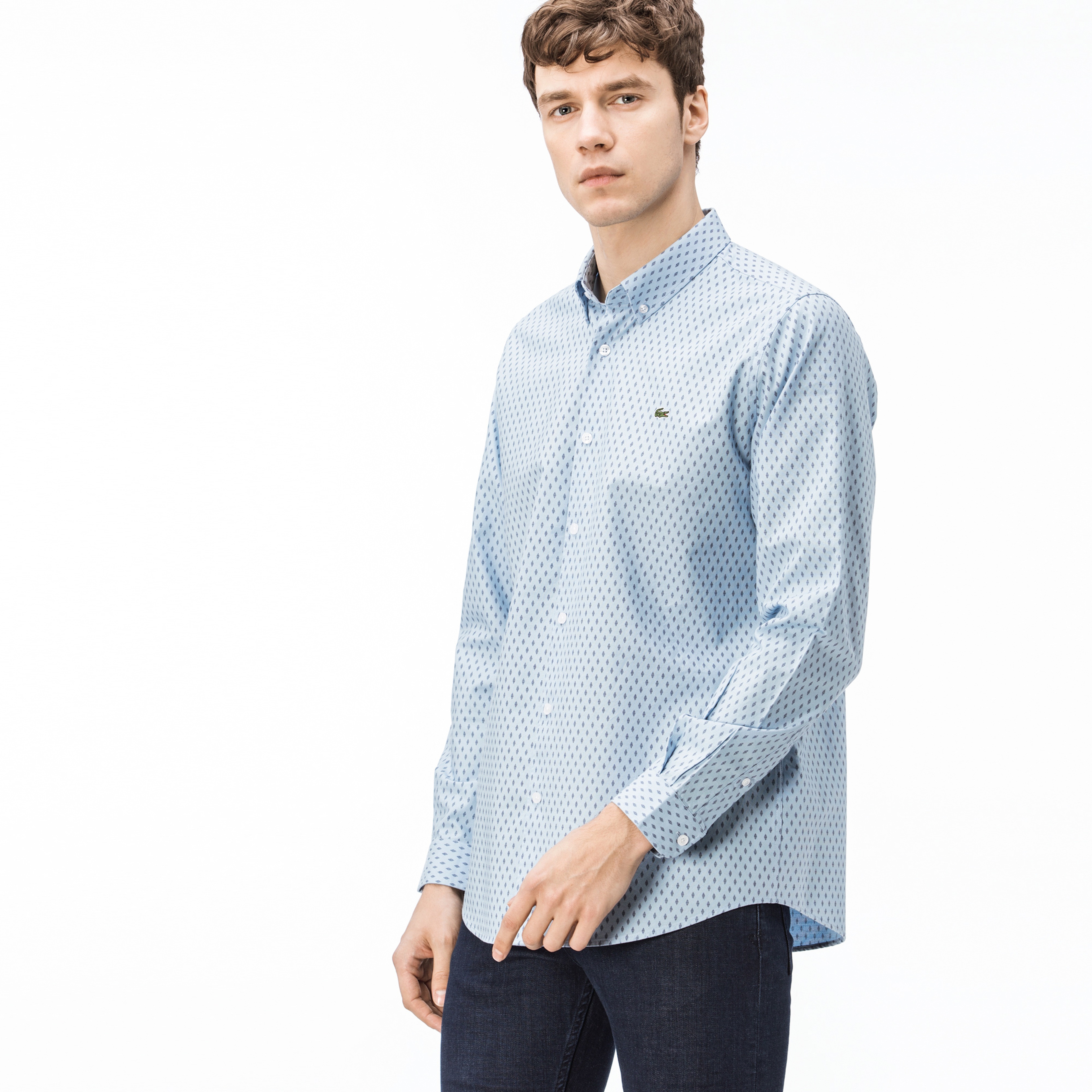 Lacoste Erkek Regular Fit Mavi Gömlek