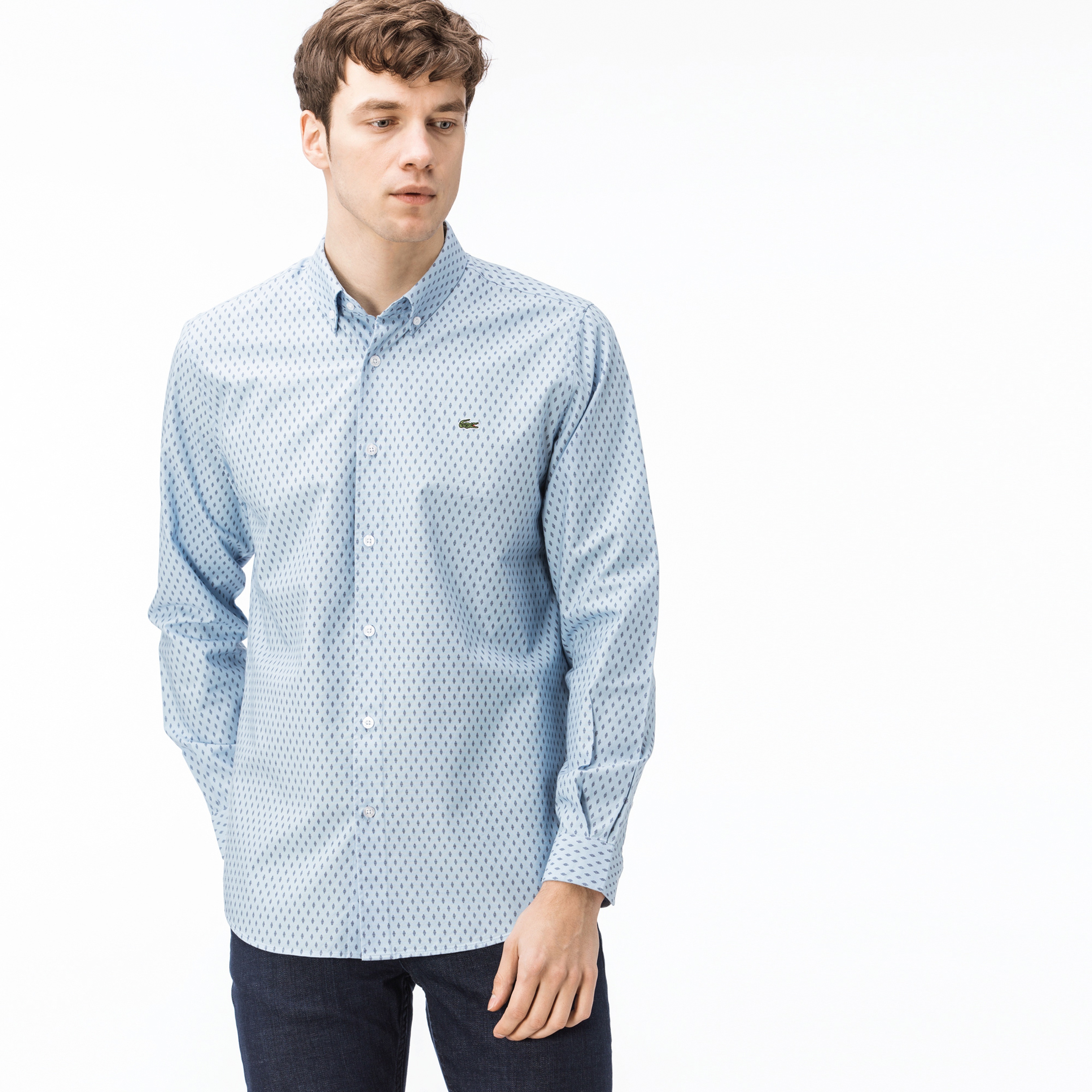 Lacoste Erkek Regular Fit Mavi Gömlek