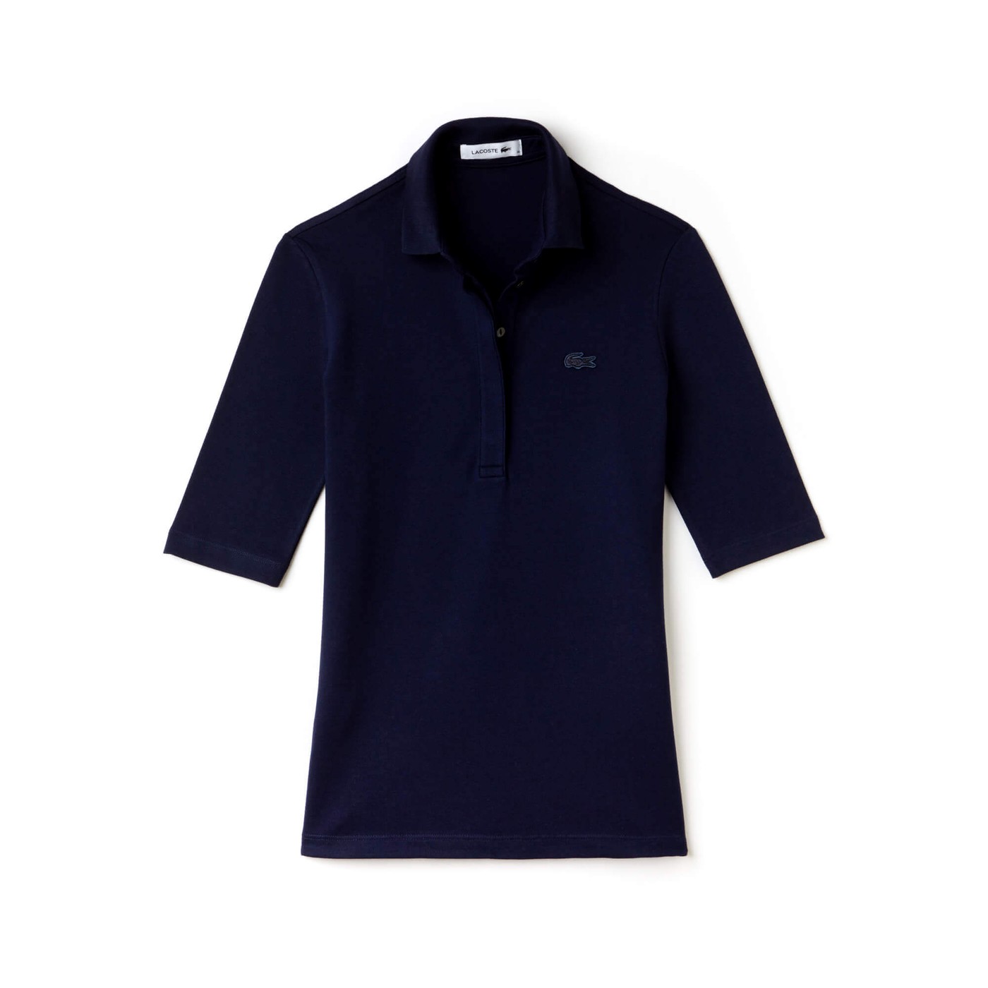 Lacoste Kadın Slim Fit Lacivert Polo
