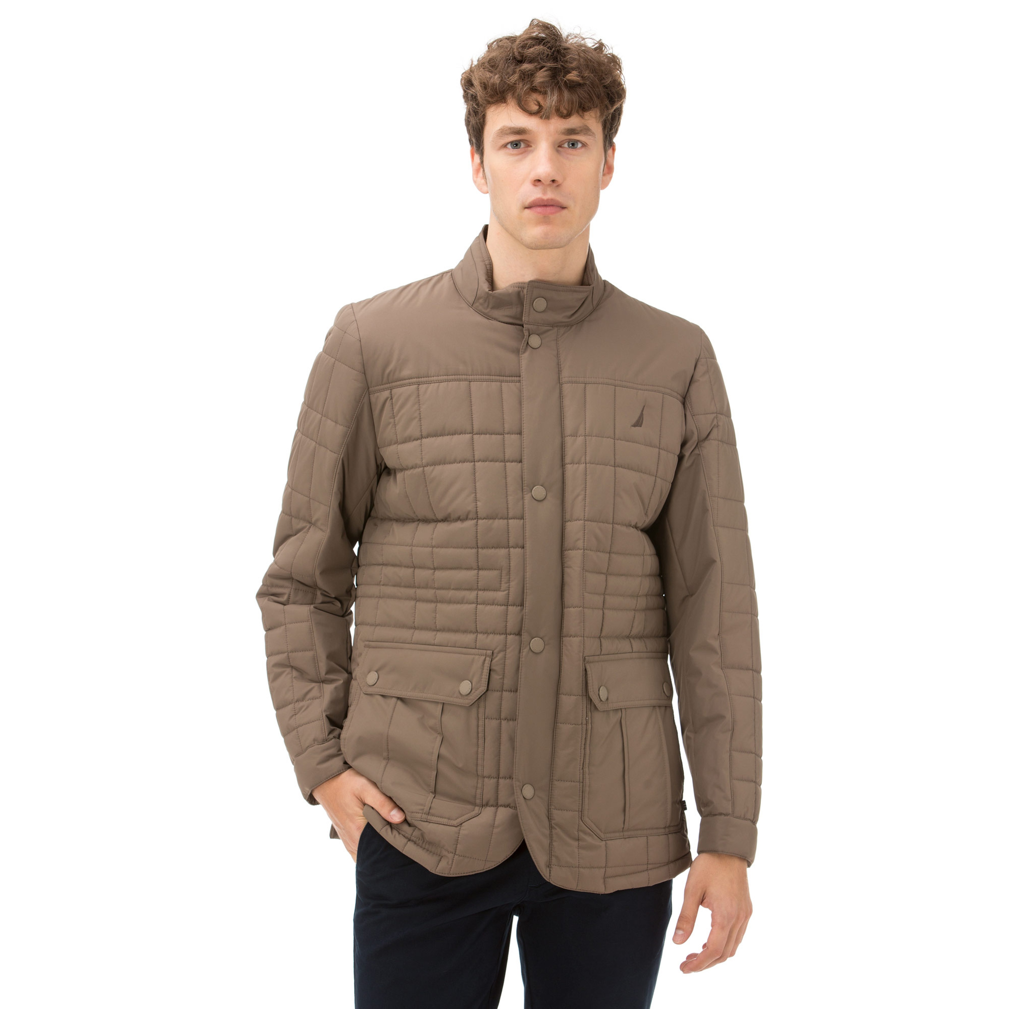 NAUTICA ERKEK CLASSIC FIT KAHVERENGİ KAPİTONE MONT