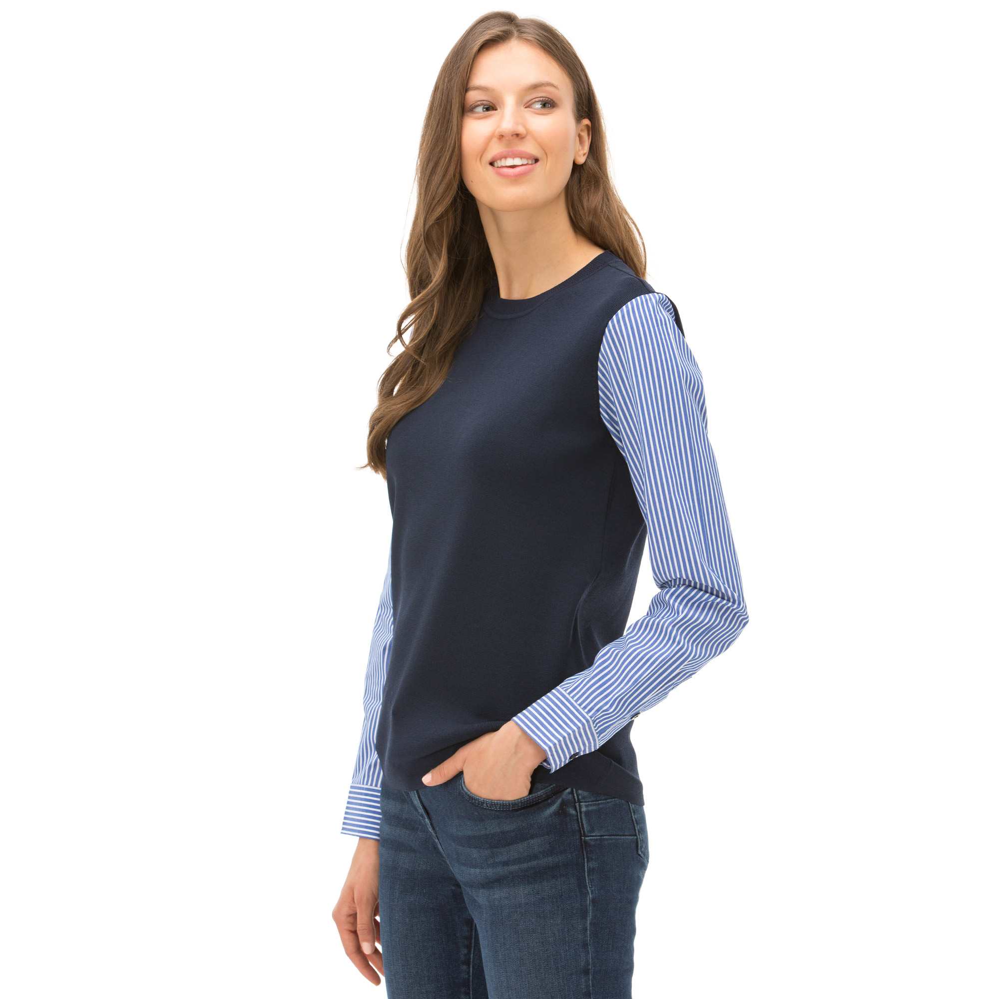 NAUTICA KADIN LACİVERT TRİKO