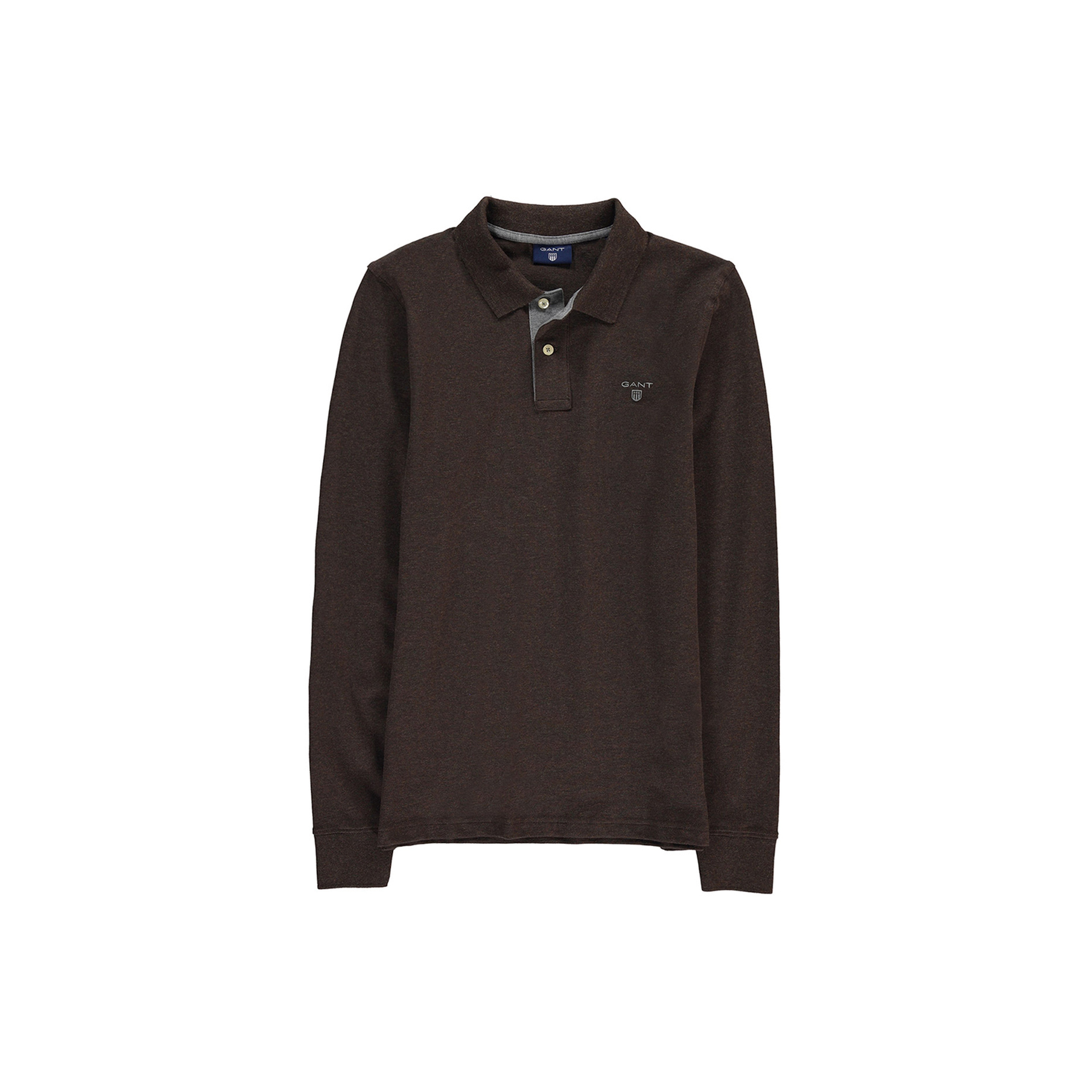 Gant Erkek Kahverengi Uzun Kollu Pique Polo