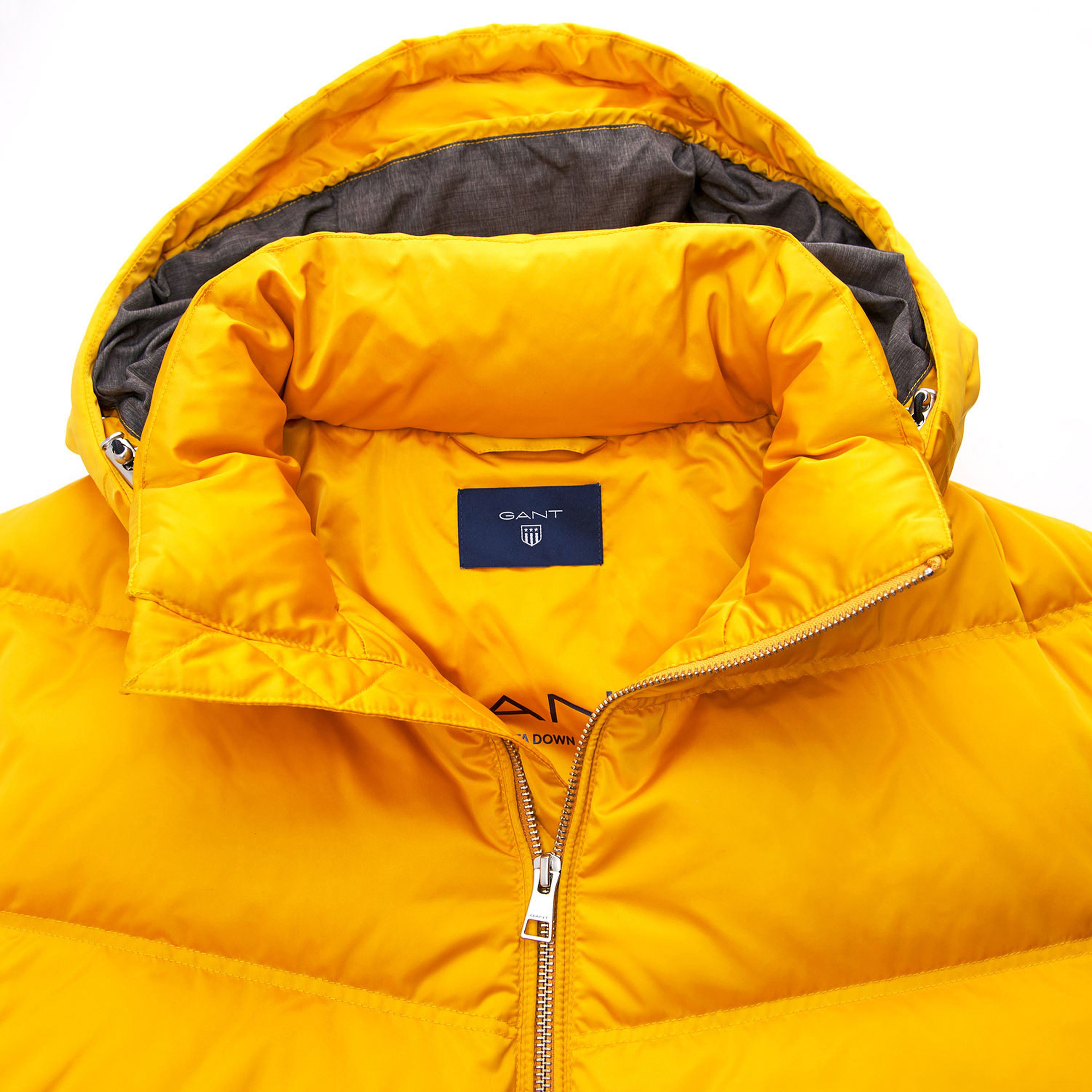 Gant Erkek Kapüşonlu Sarı Puffer Mont