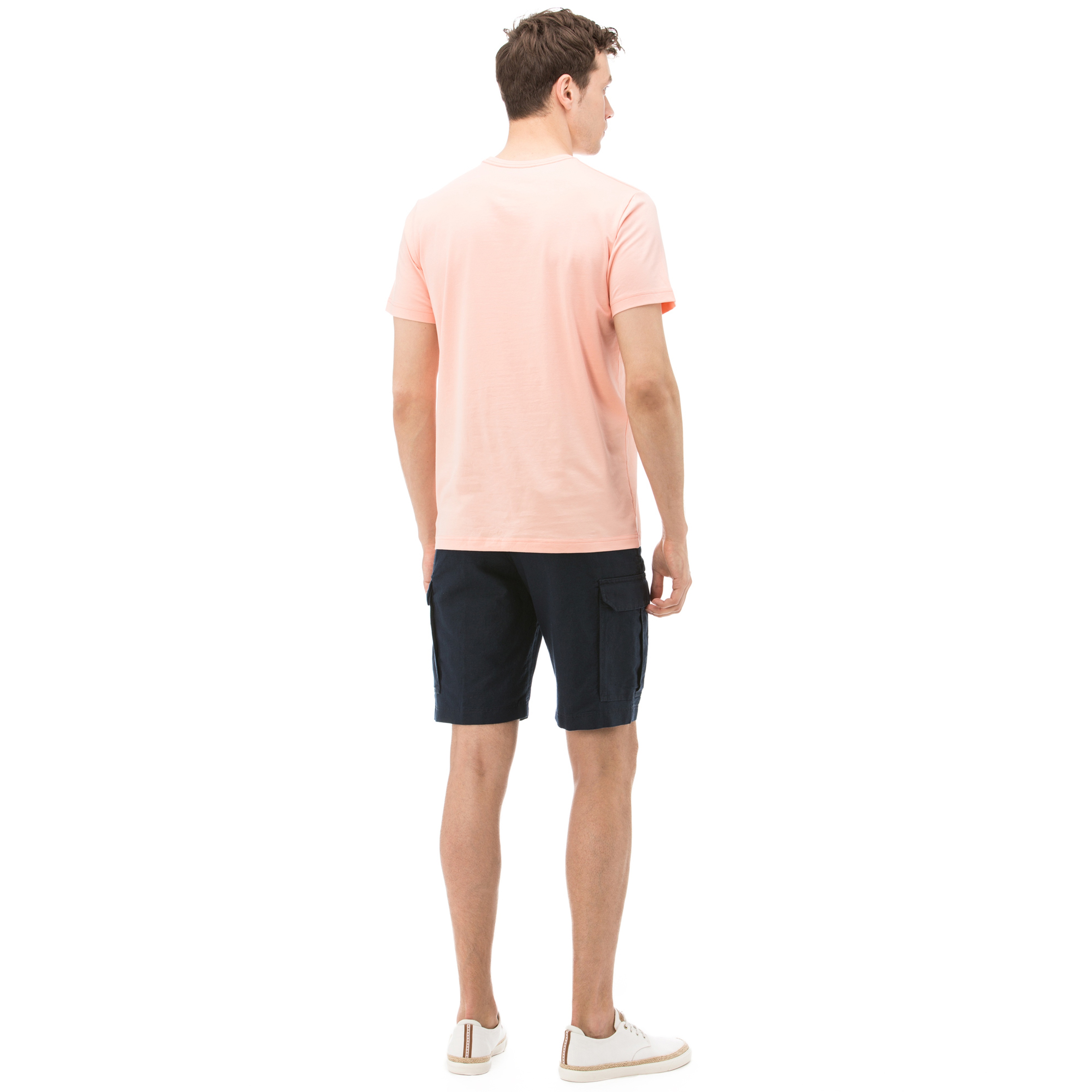 Nautica Erkek Lacivert Keten Kargo Bermuda Şort