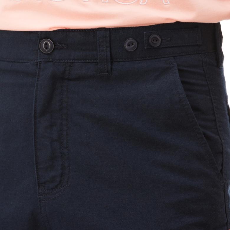 Nautica Erkek Lacivert Keten Kargo Bermuda Şort