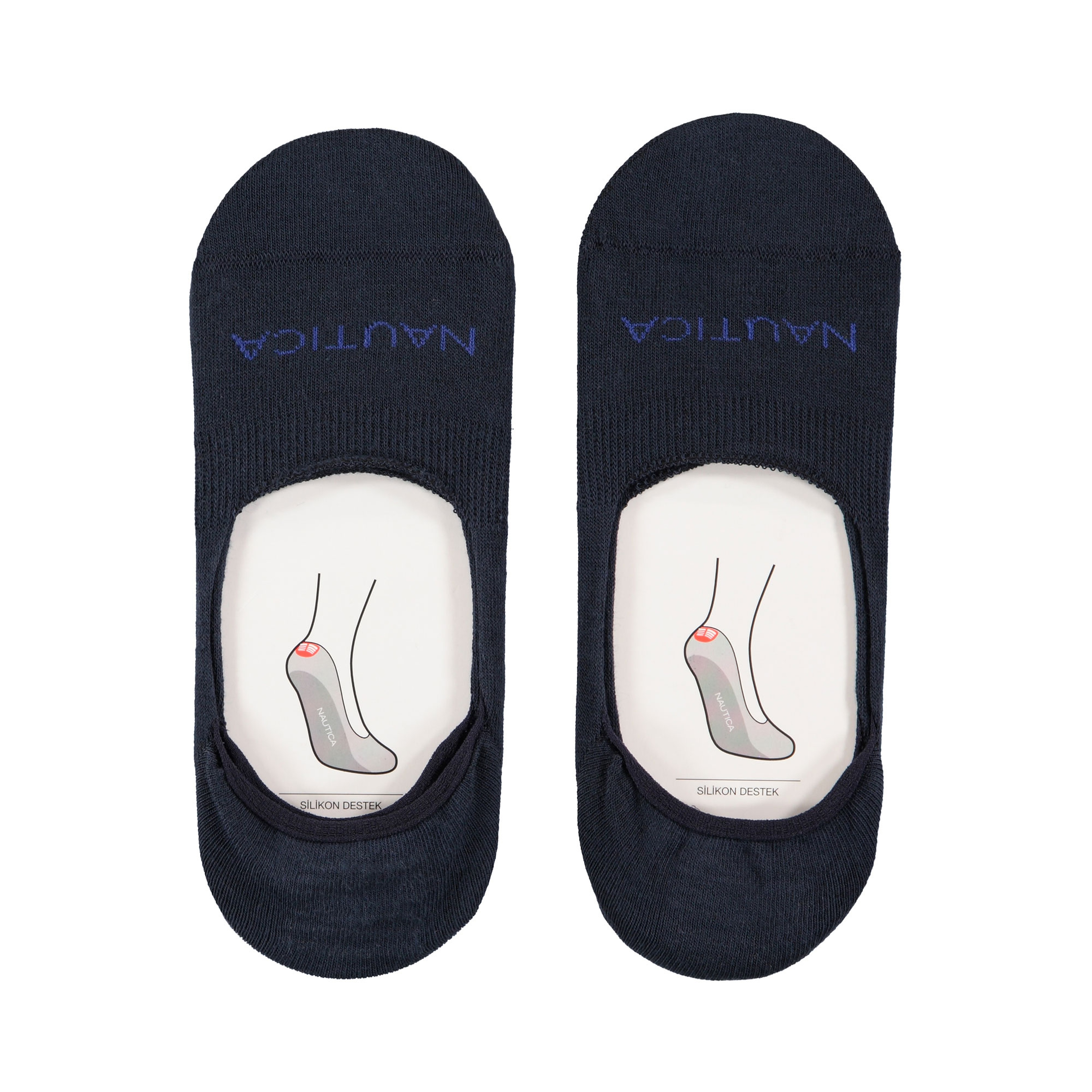 Nautica Unisex Lacivert 2'li Babet Çorap