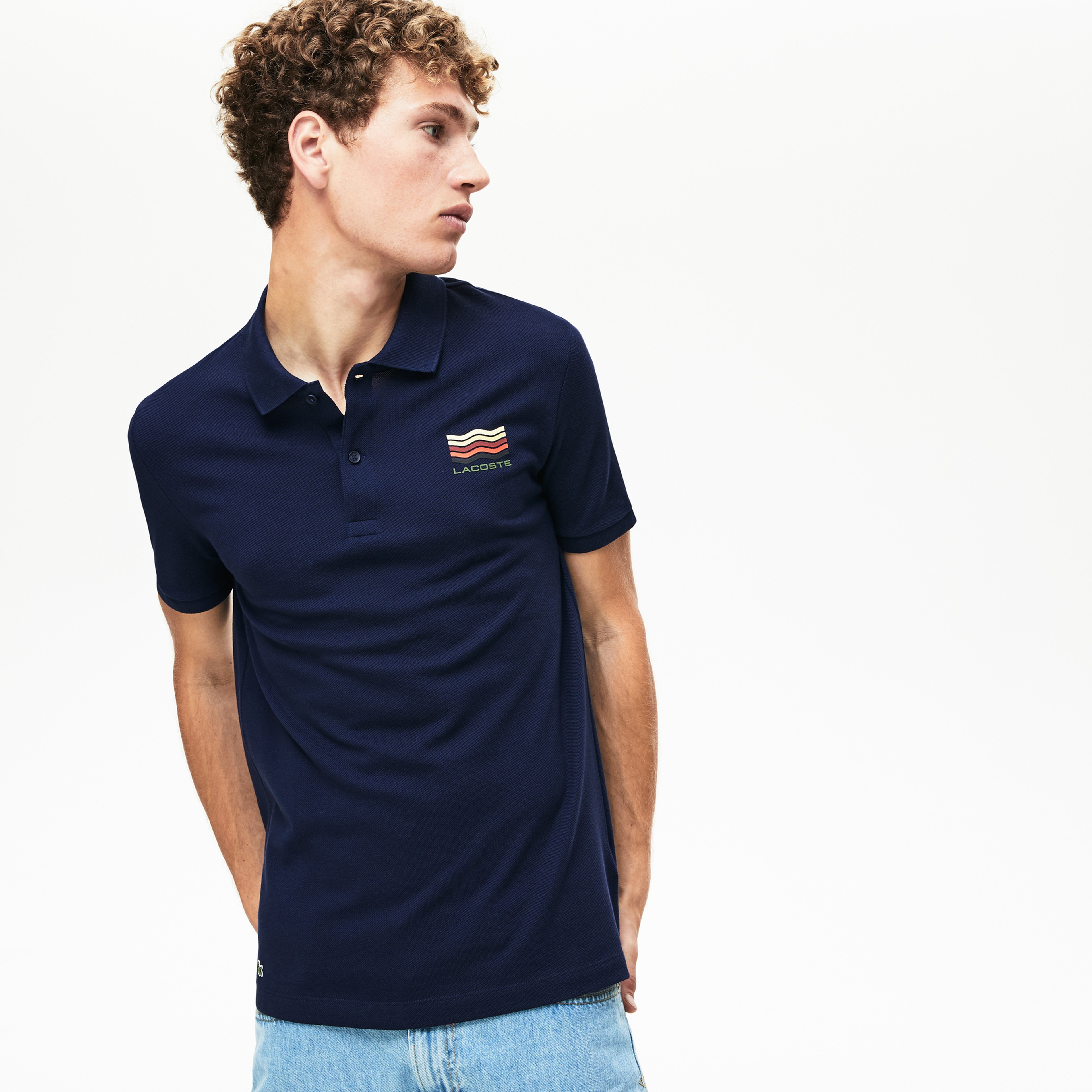 Lacoste Erkek Slim Fit Lacivert Polo