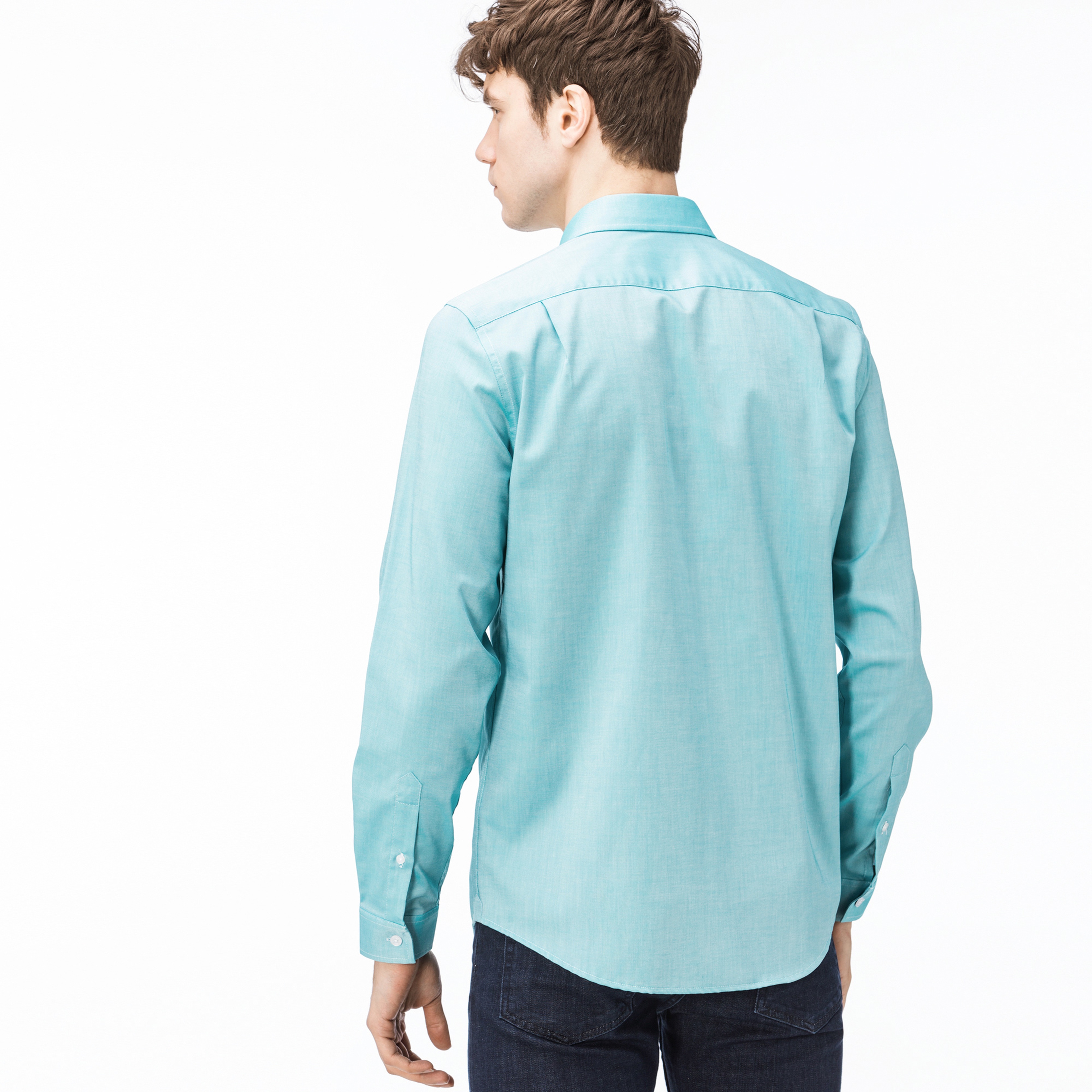 Lacoste Erkek Slim Fit Mavi Gömlek