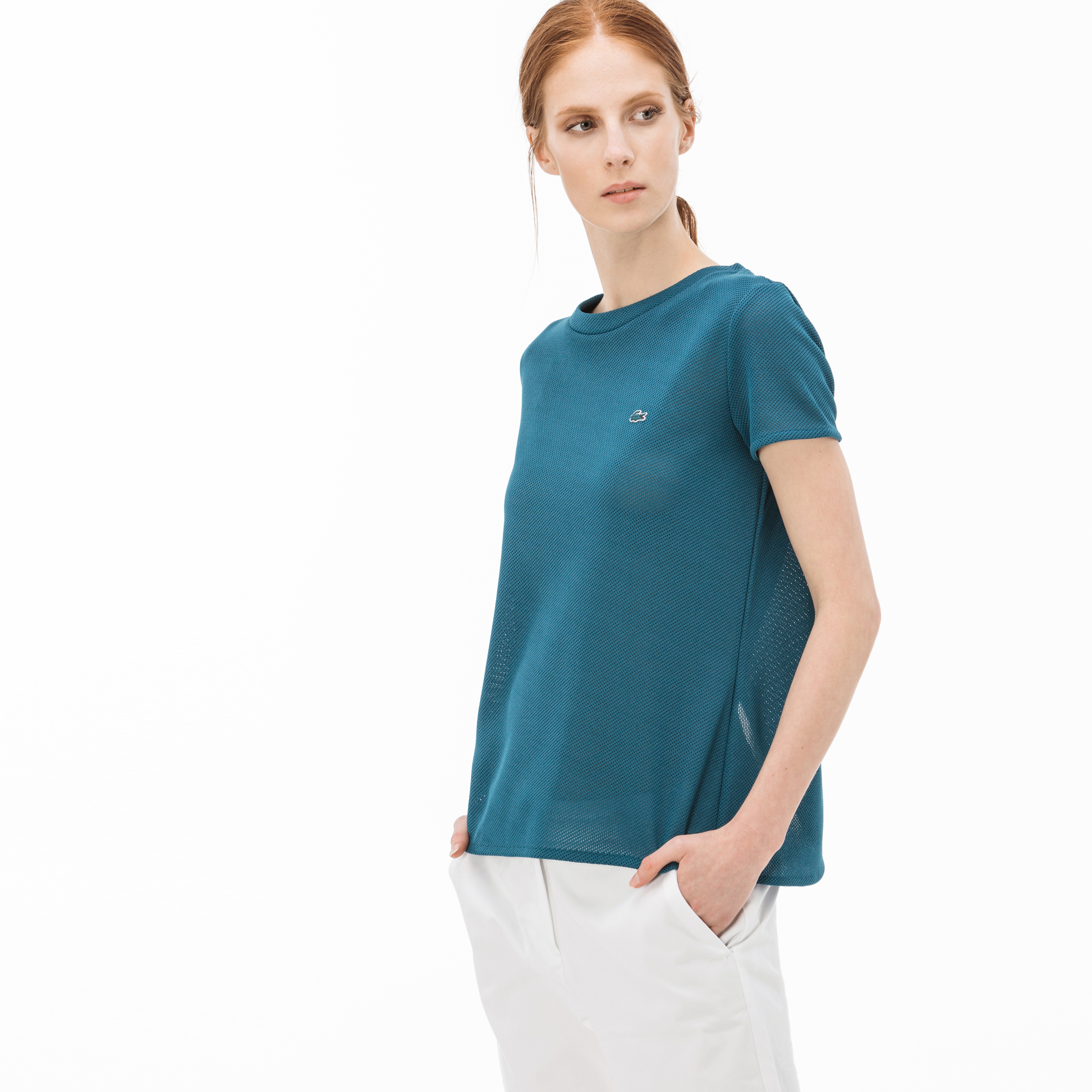 Lacoste Kadın Yeşil T-Shirt