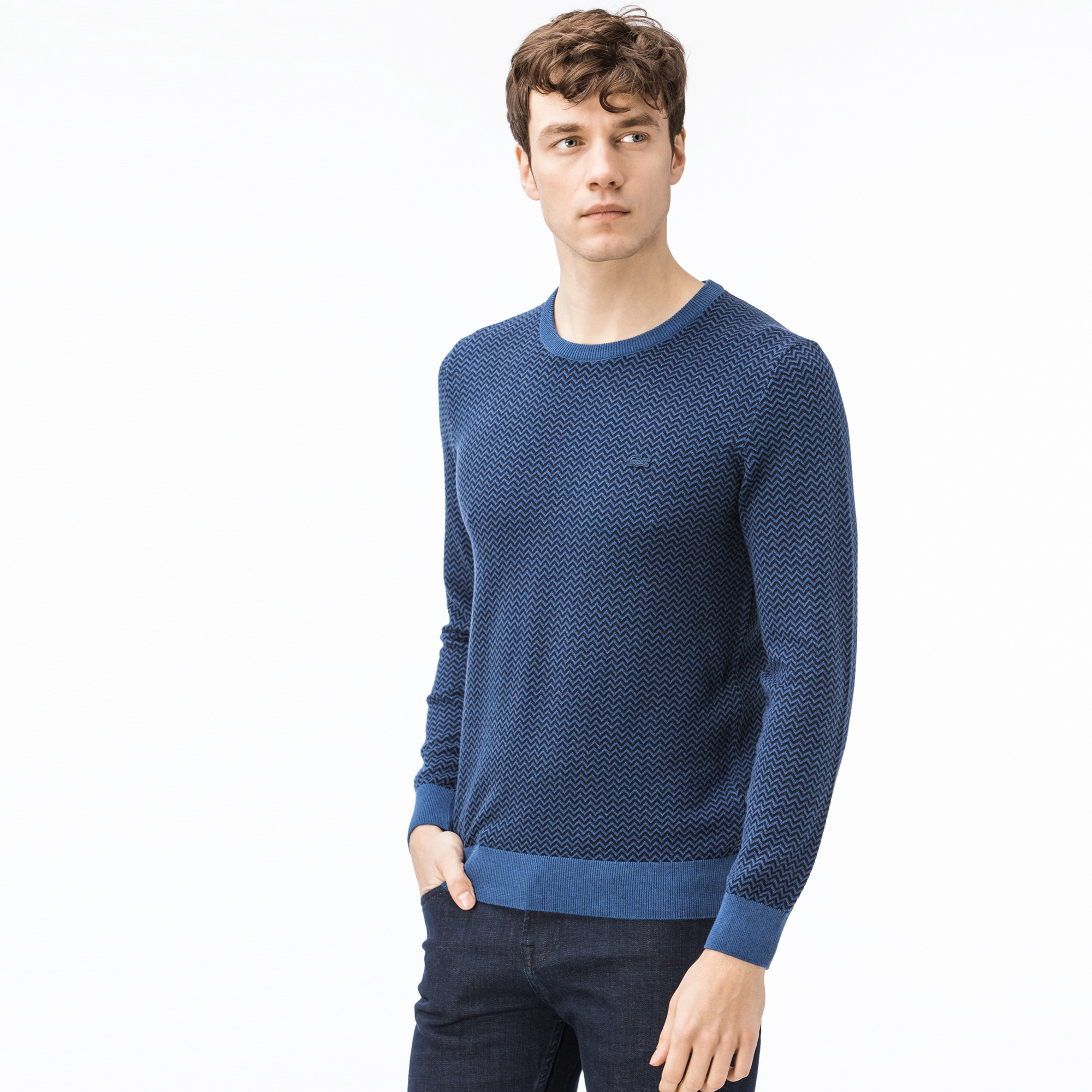 Lacoste Erkek Mavi Triko