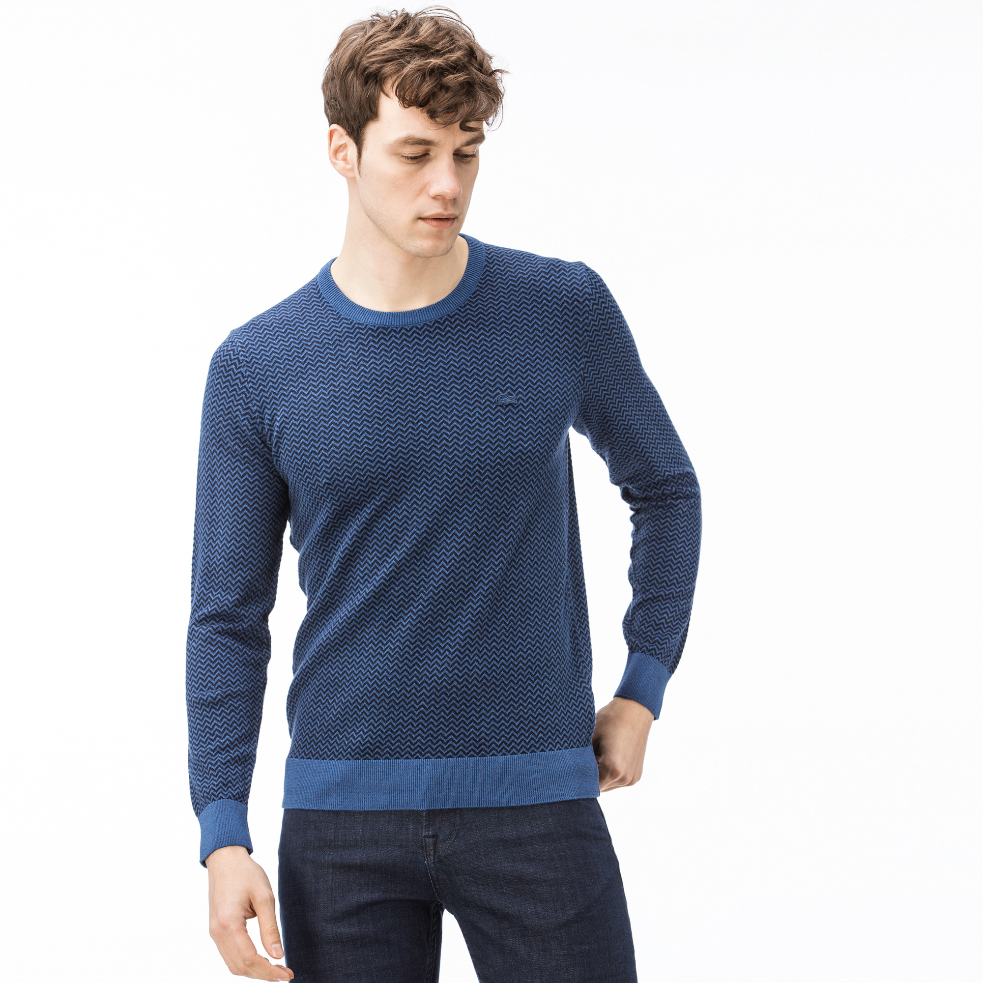 Lacoste Erkek Mavi Triko