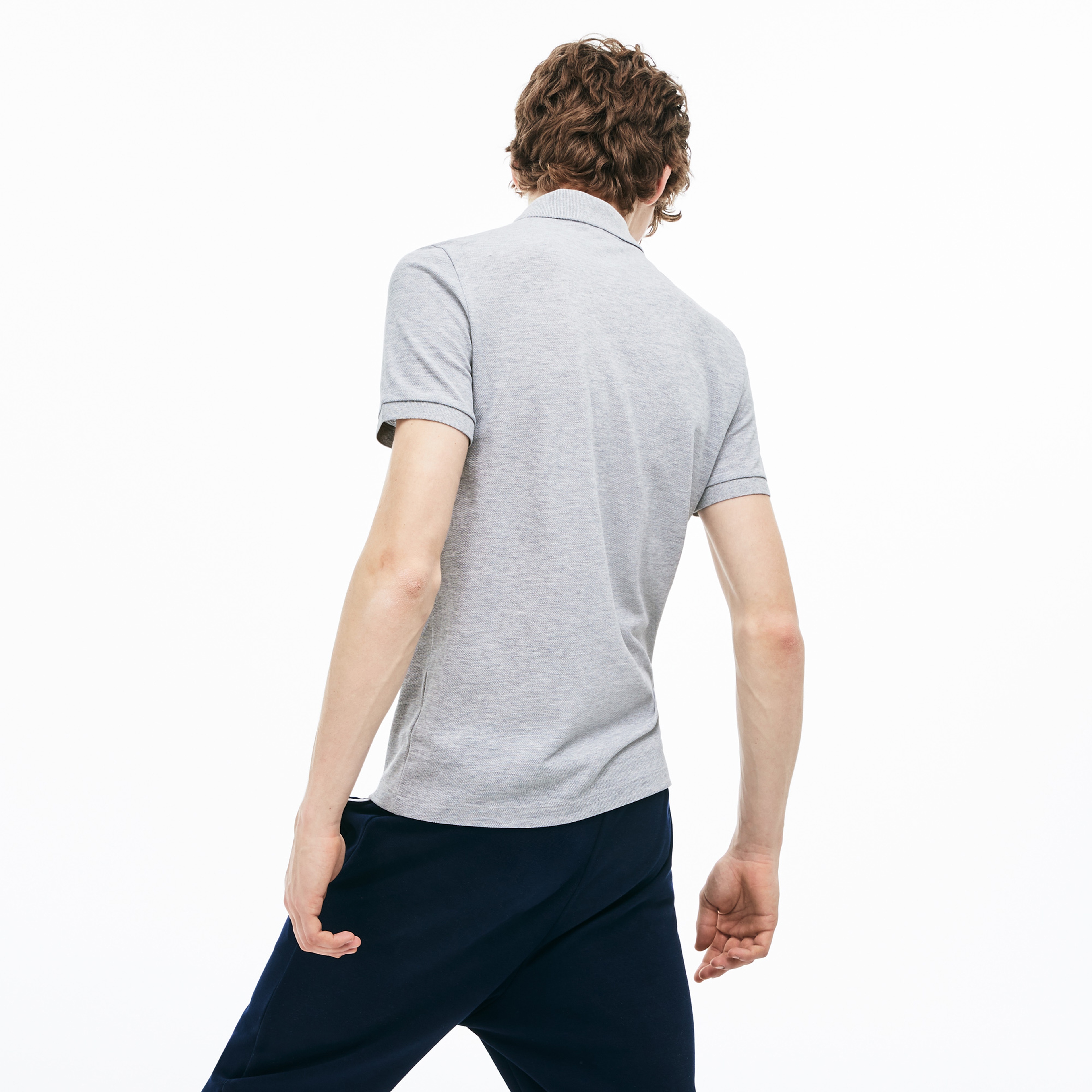 Lacoste Erkek Slim Fit Gri Polo