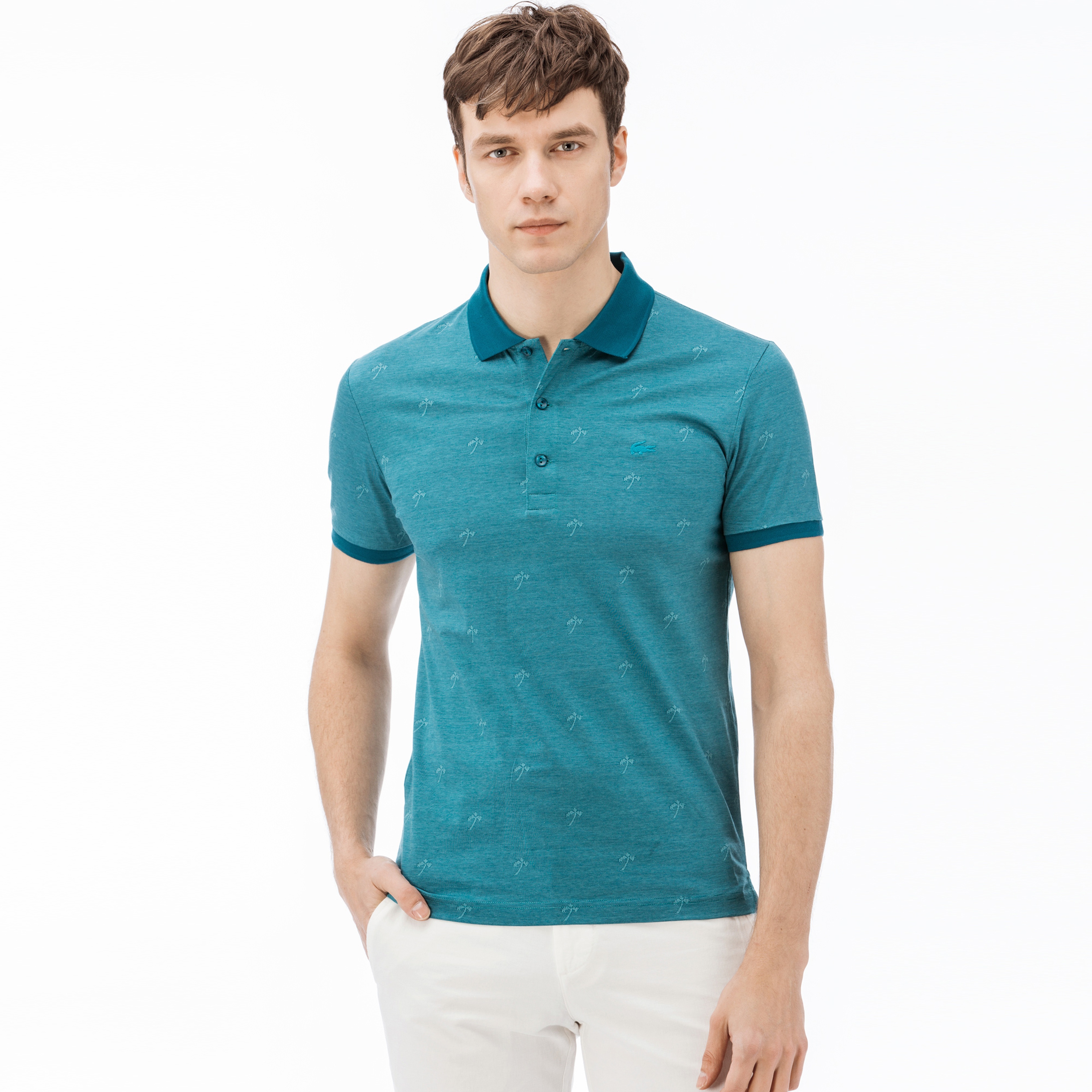 Lacoste Erkek Slim Fit Mavi Polo