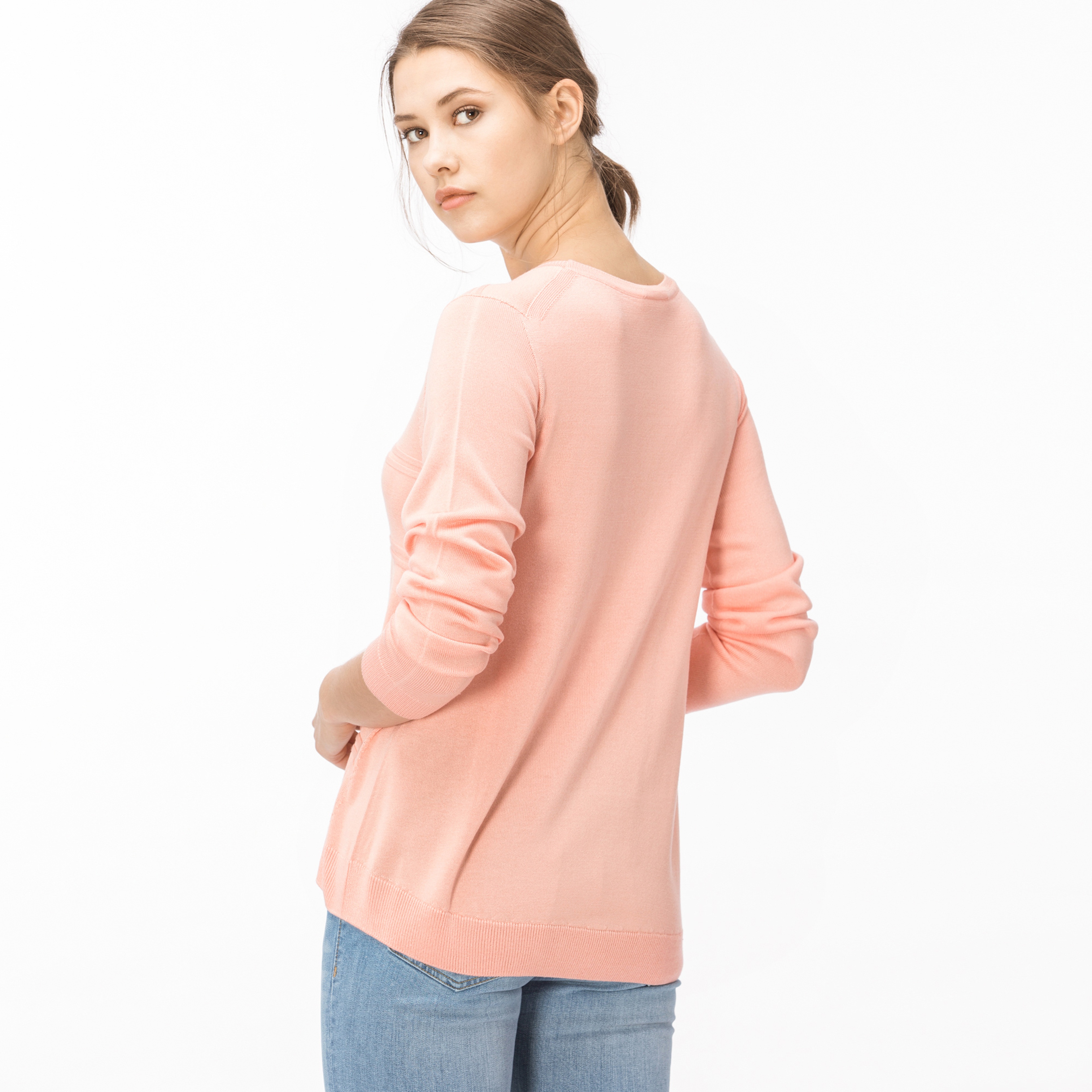 Lacoste Kadın Pembe Triko