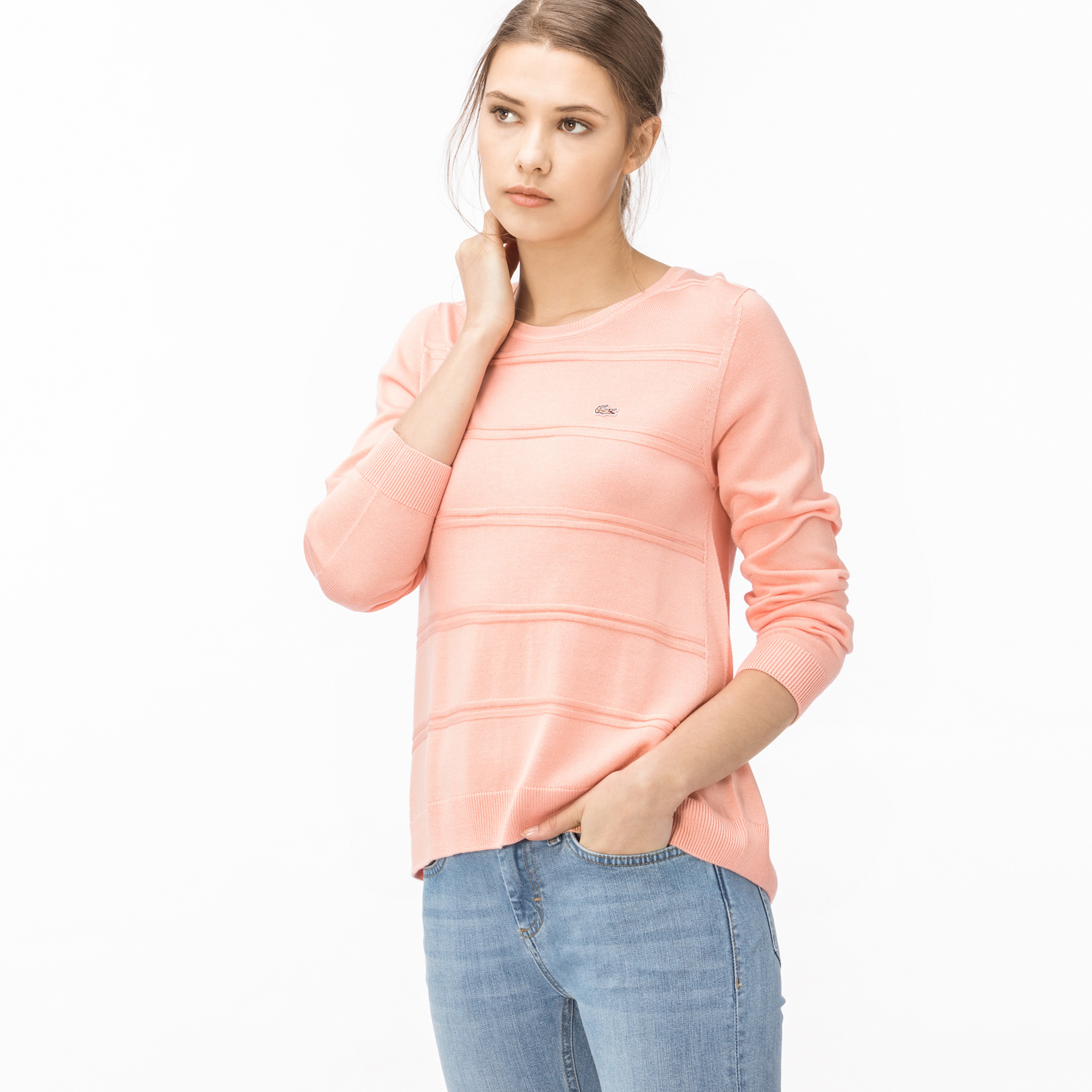 Lacoste Kadın Pembe Triko