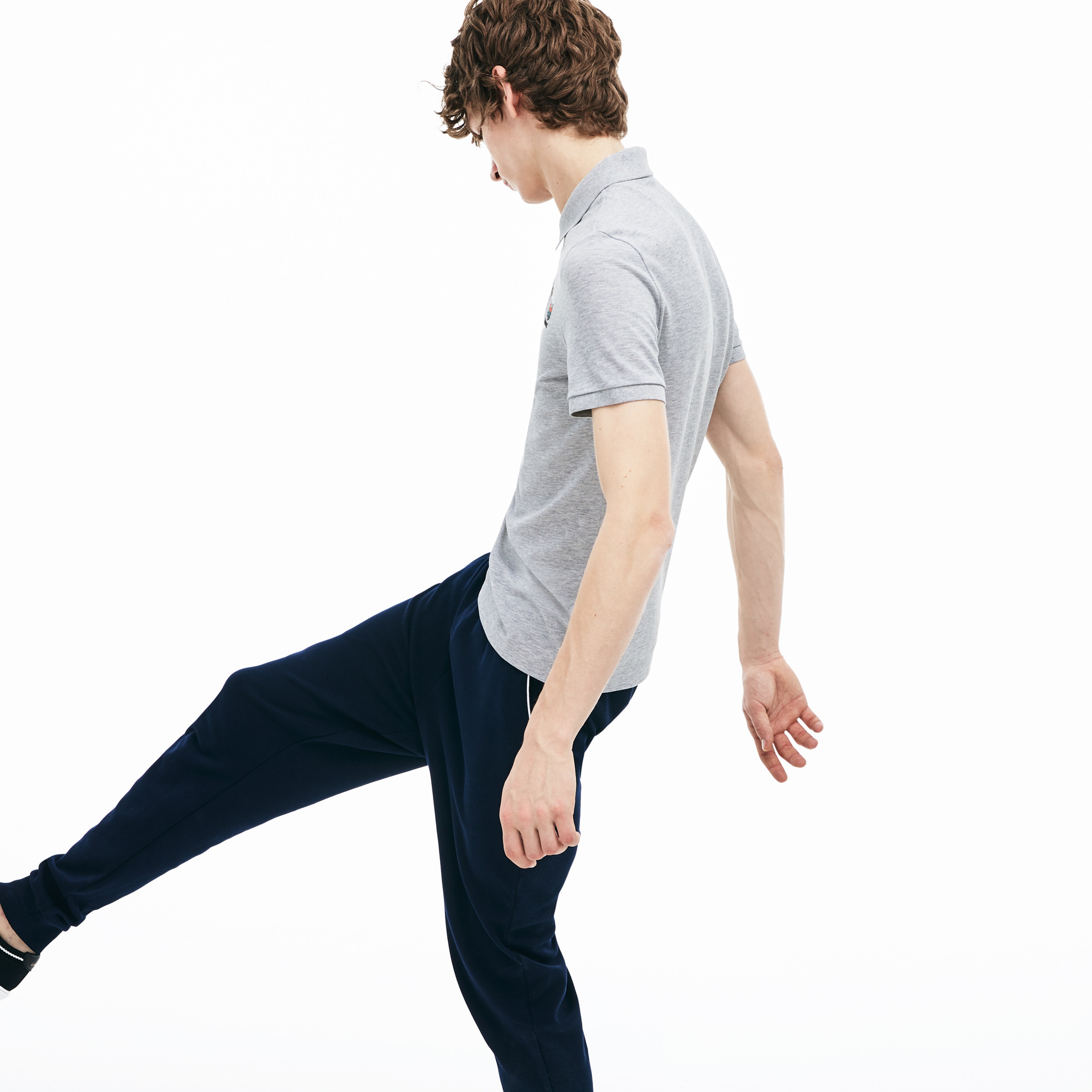 Lacoste Erkek Slim Fit Gri Polo