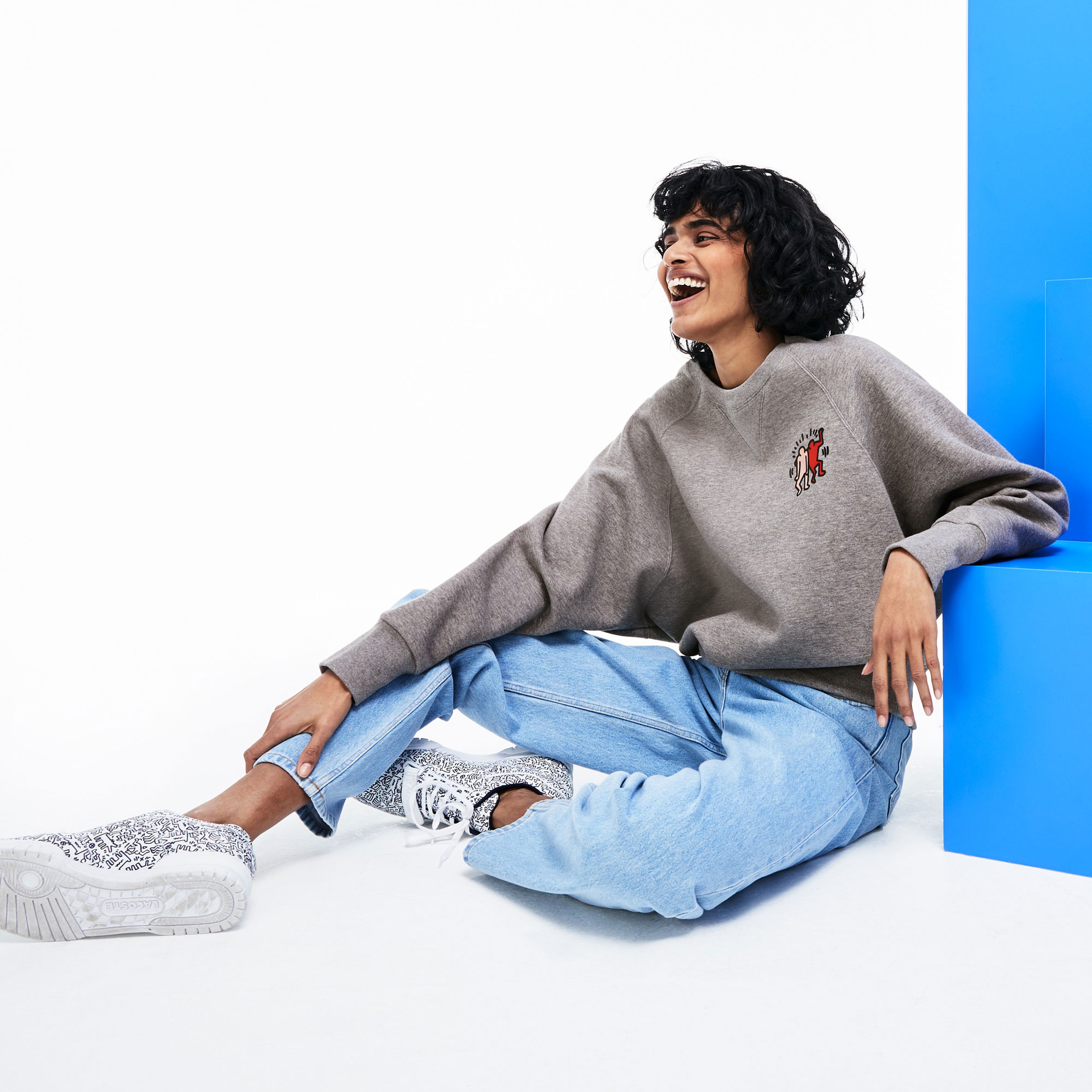 Lacoste Kadın Gri Sweatshirt