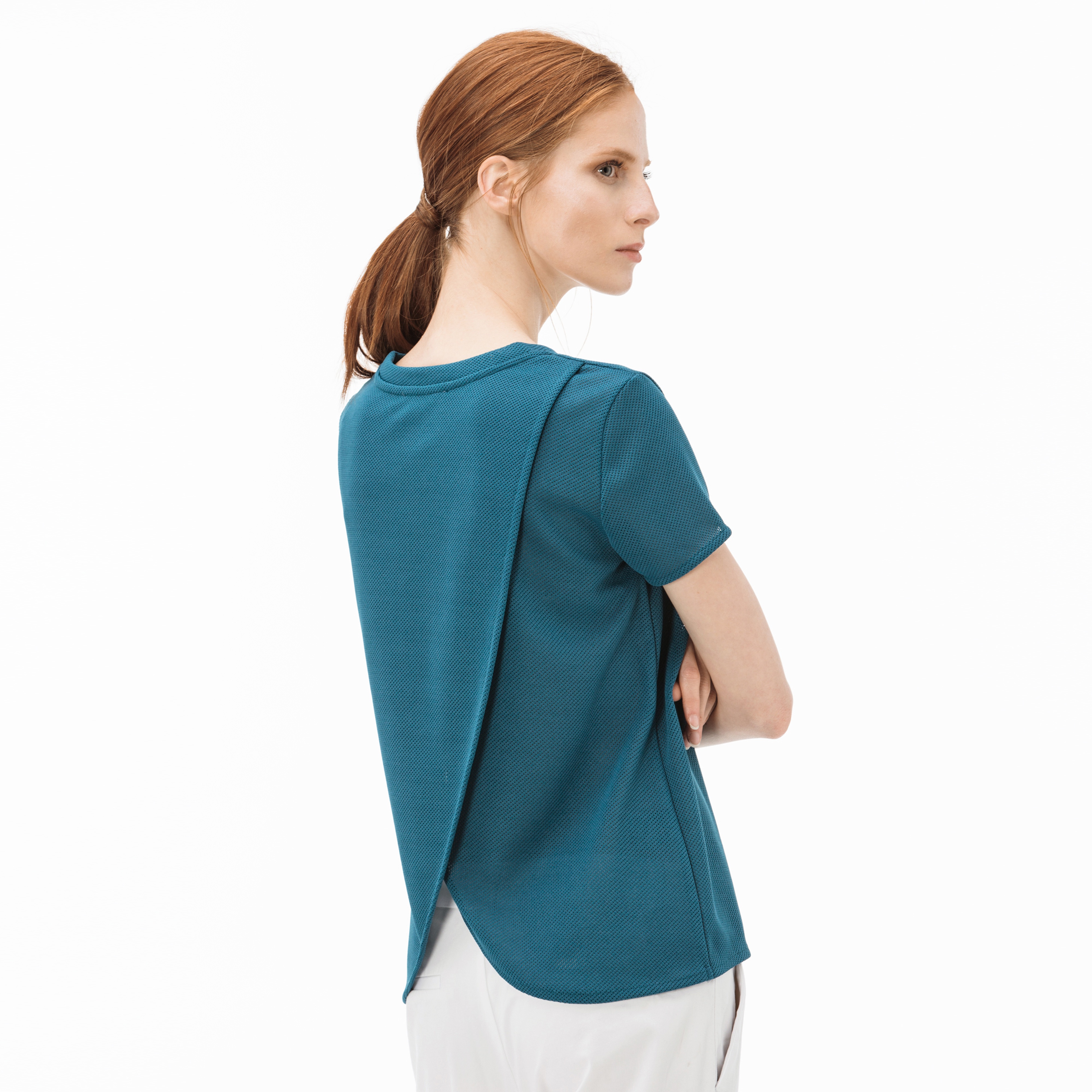 Lacoste Kadın Yeşil T-Shirt