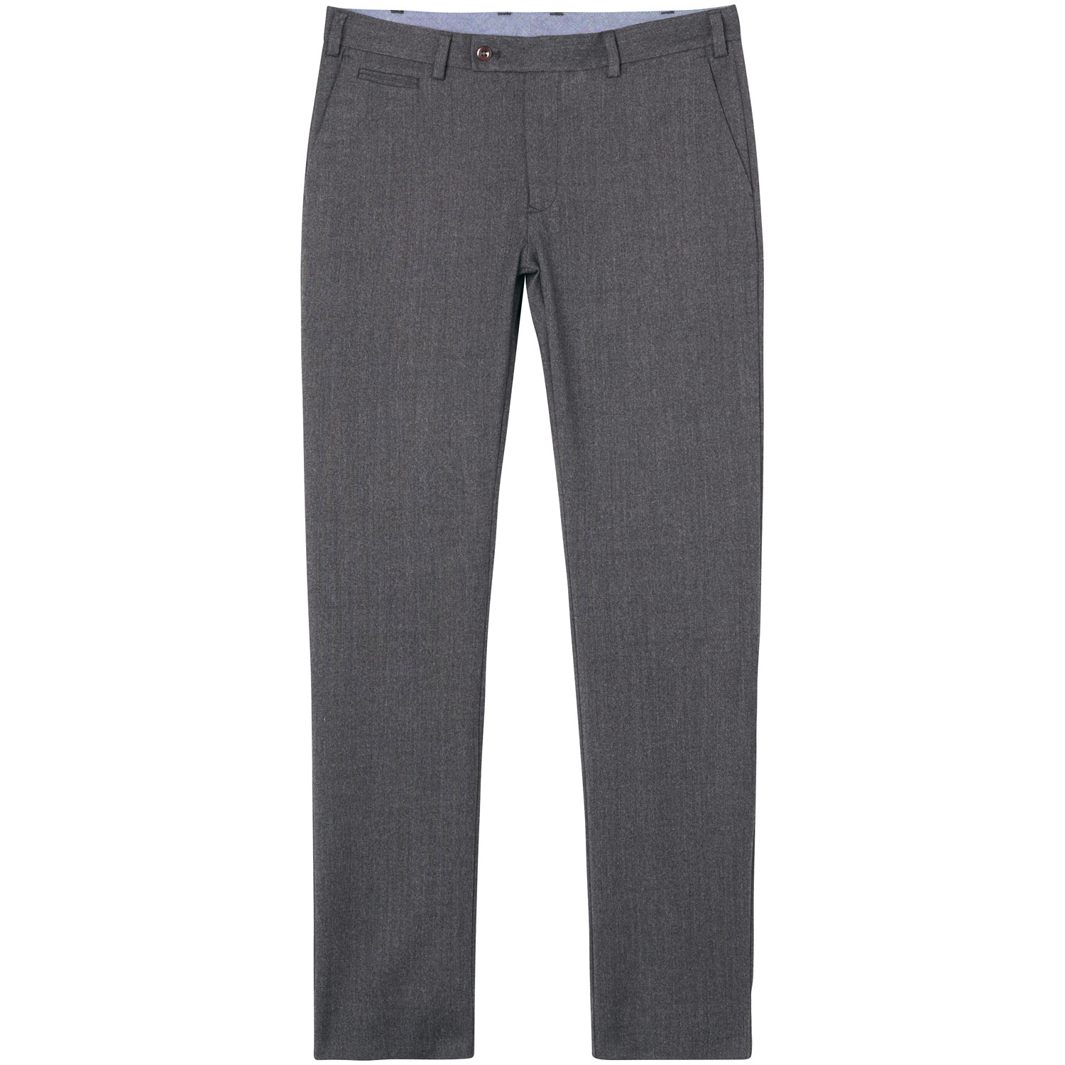 Flannel Chinos Erkek Gri Slim Pantolon