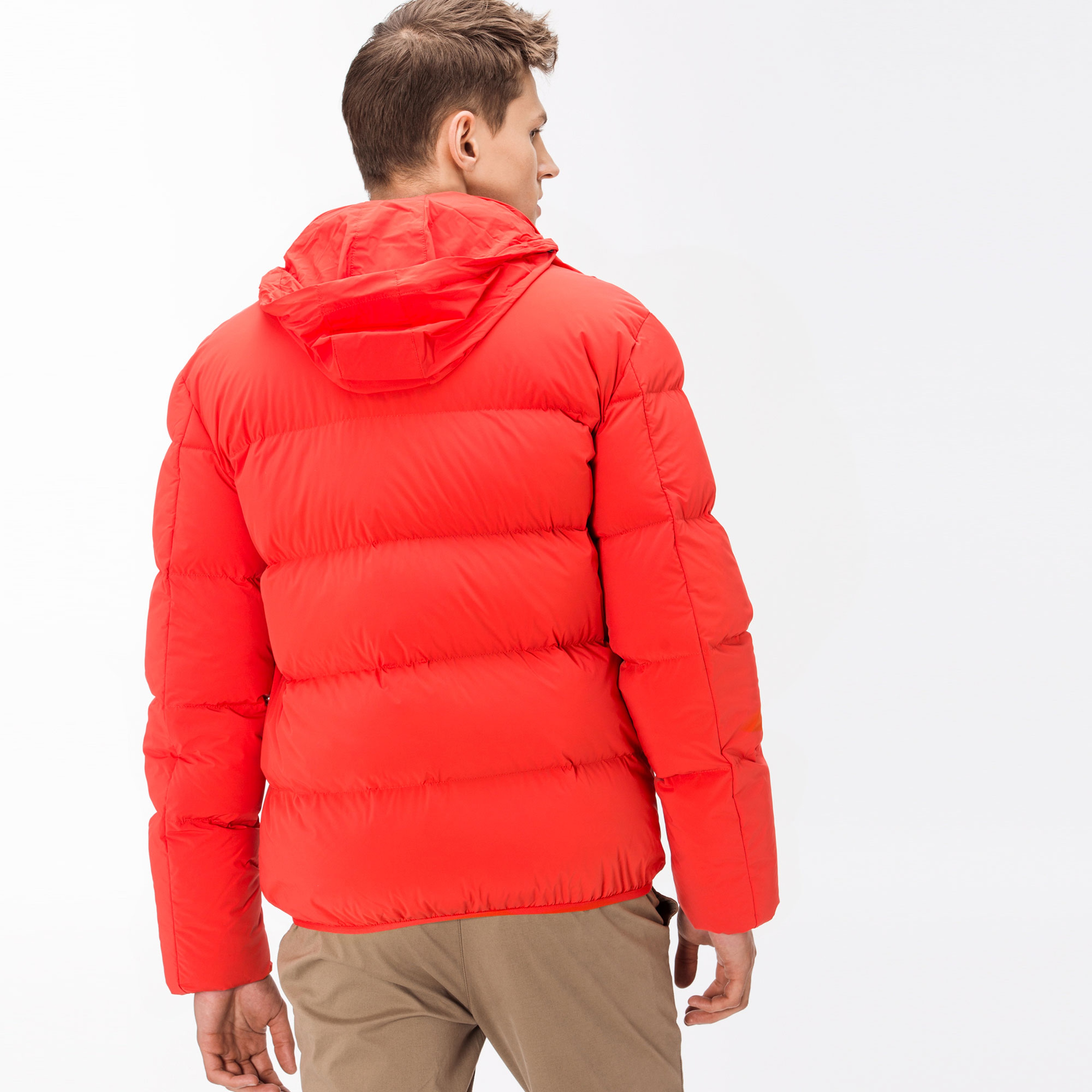 Lacoste Erkek Kırmızı Kapitone Mont